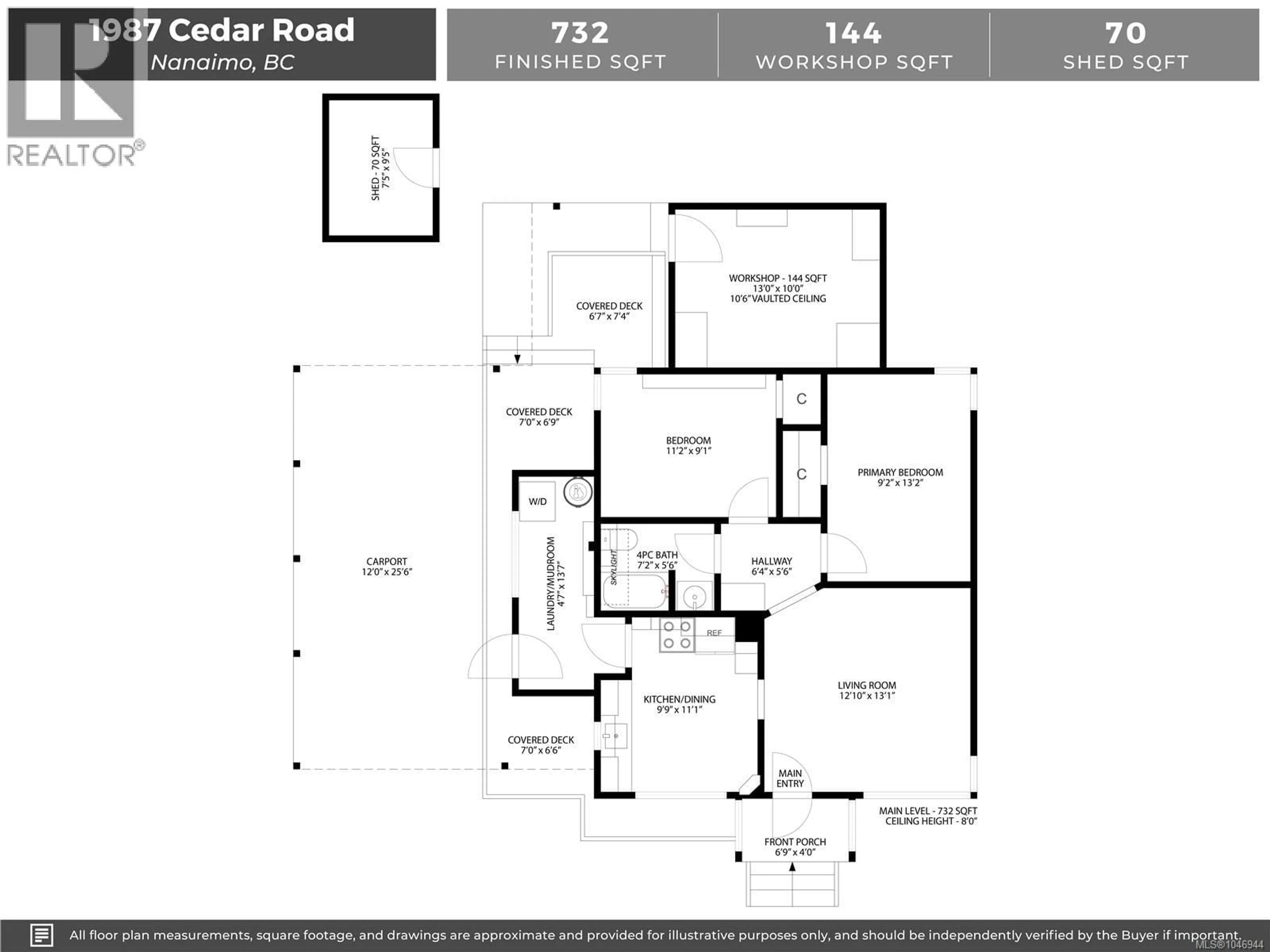 Floor plan for 1987 CEDAR ROAD, Nanaimo British Columbia V9X1J4
