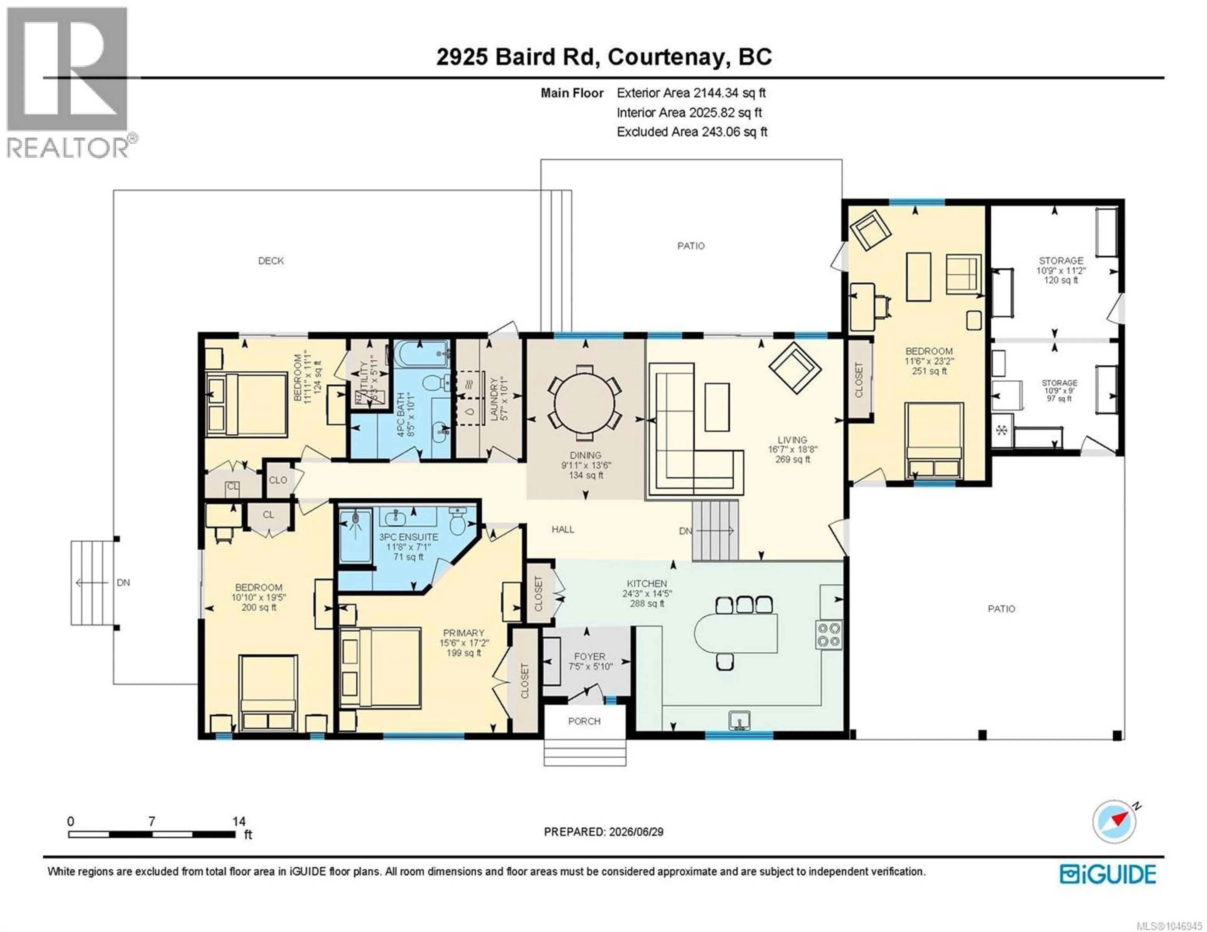 Floor plan for 2925 BAIRD ROAD, Courtenay British Columbia V9N9N6