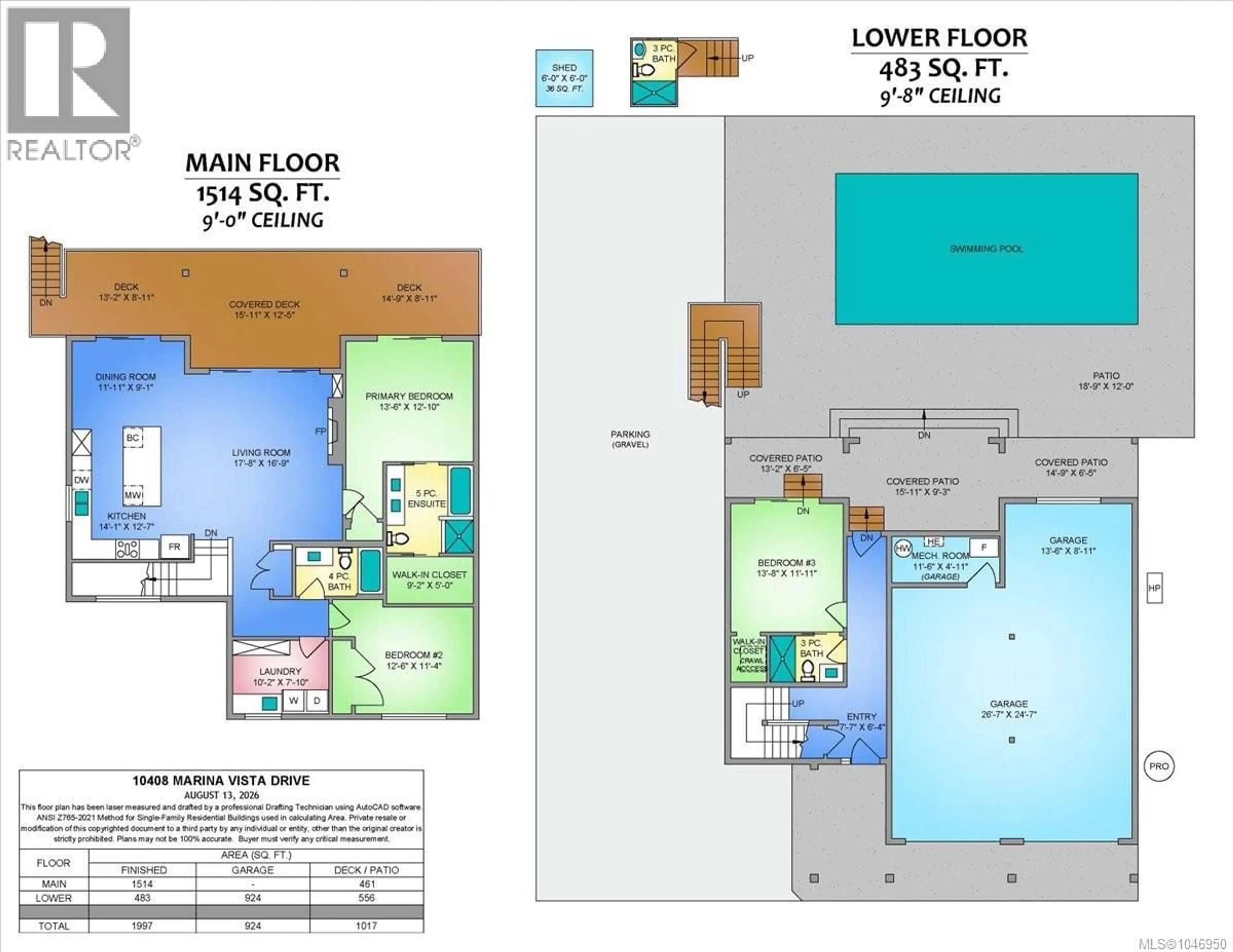 Floor plan for 10408 MARINA VISTA DRIVE, Port Alberni British Columbia V9Y8Z7