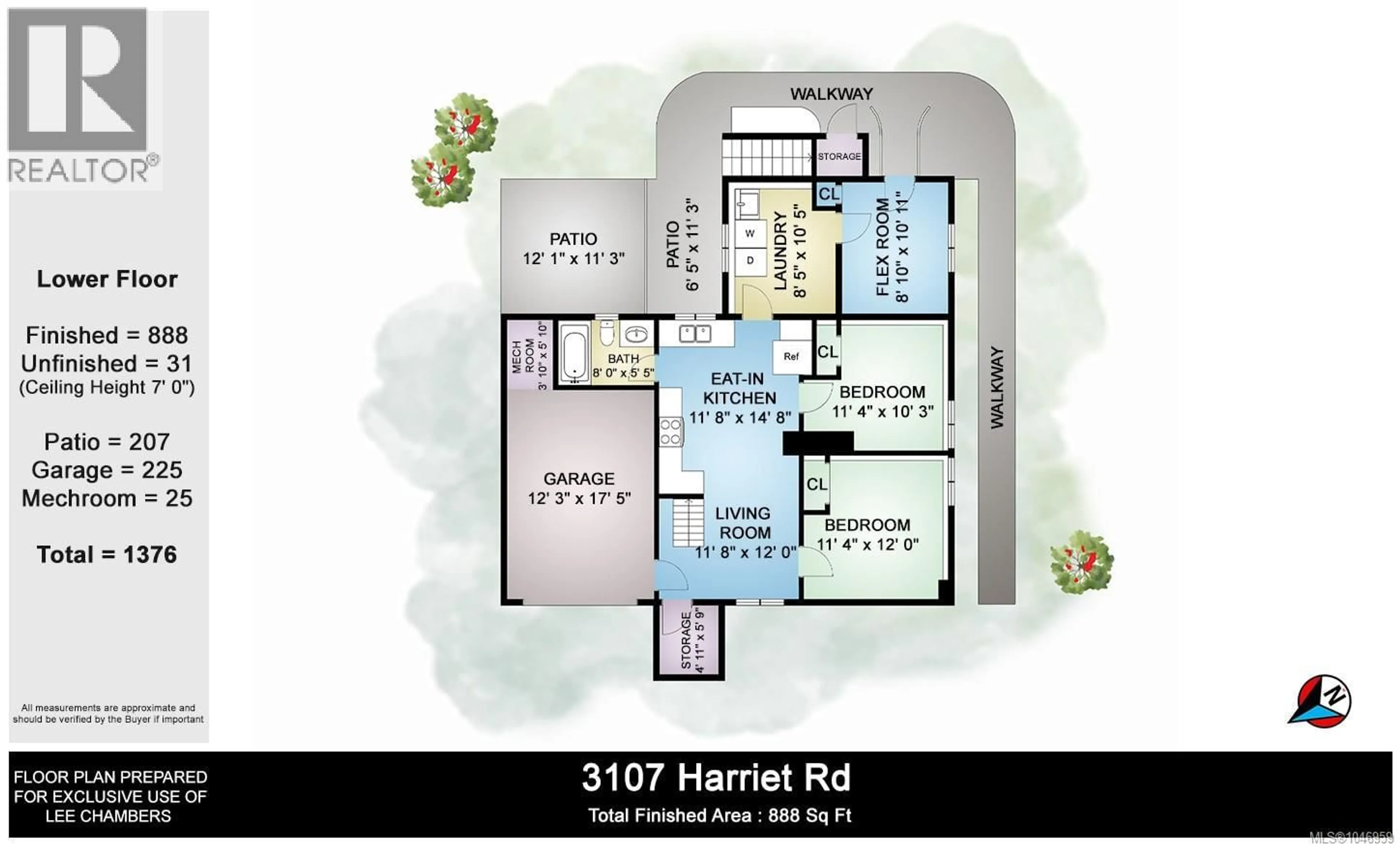 Floor plan for 3107 HARRIET ROAD, Victoria British Columbia V9A1T7