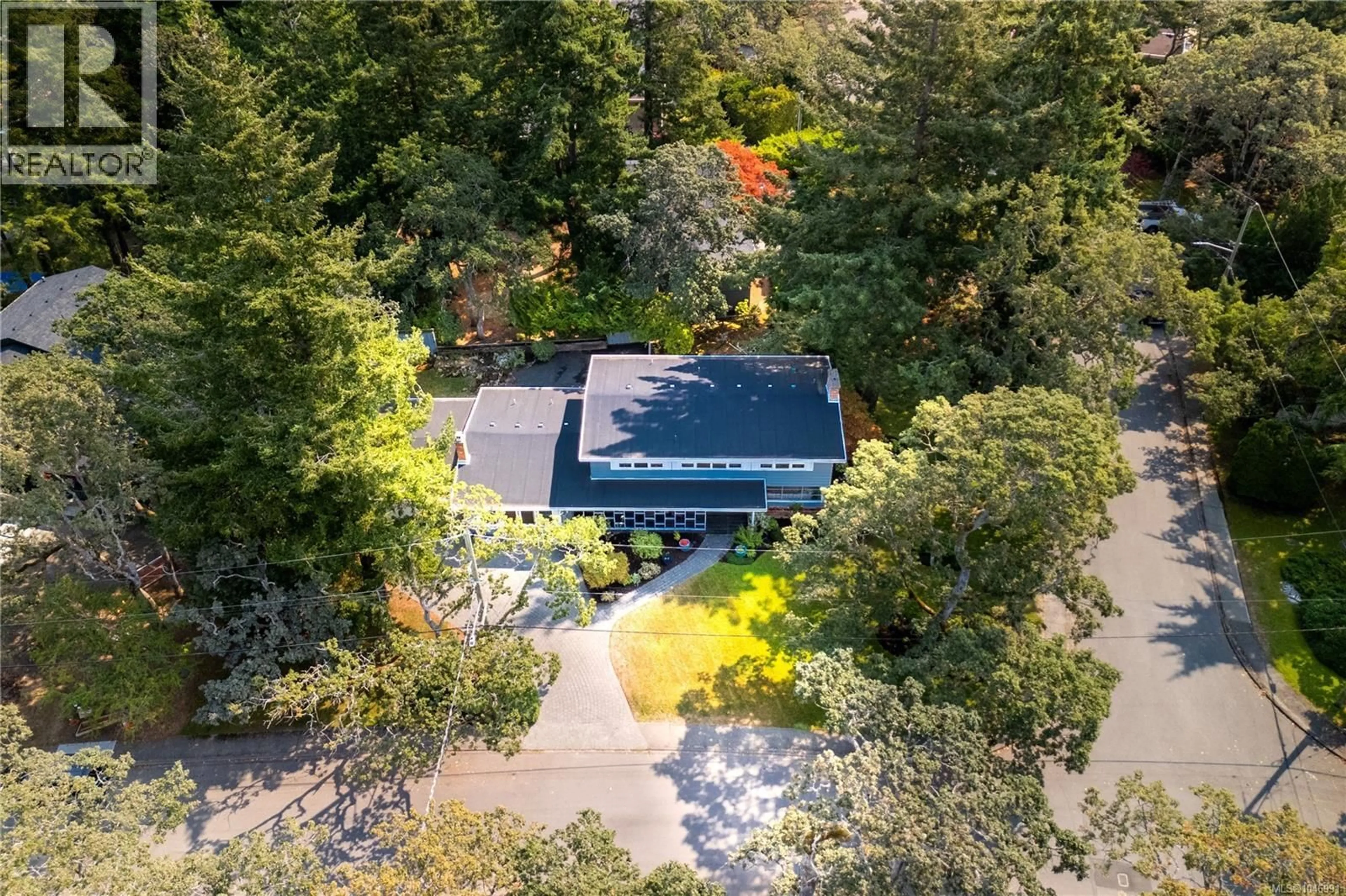 A pic from outside/outdoor area/front of a property/back of a property/a pic from drone, forest/trees view for 3459 PLYMOUTH ROAD, Oak Bay British Columbia V8P4X6
