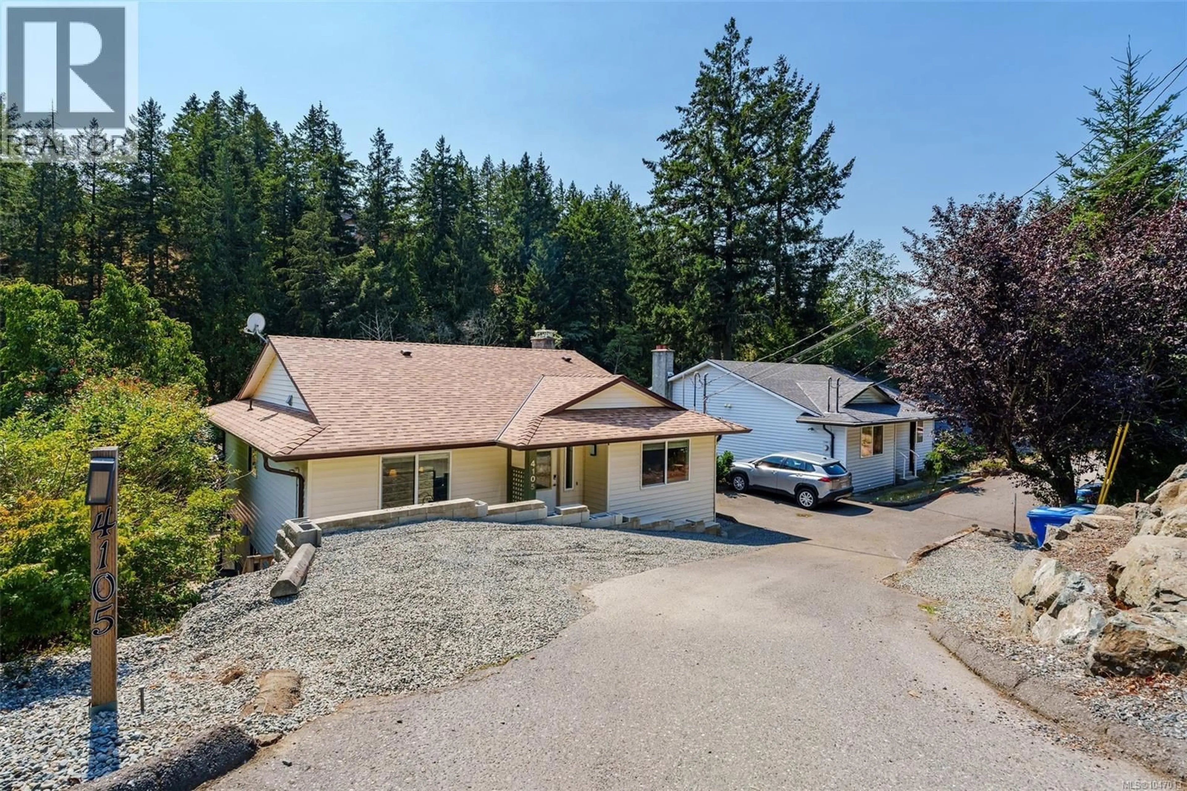 A pic from outside/outdoor area/front of a property/back of a property/a pic from drone, unknown for 4105 ROSS ROAD, Nanaimo British Columbia V9T4M9