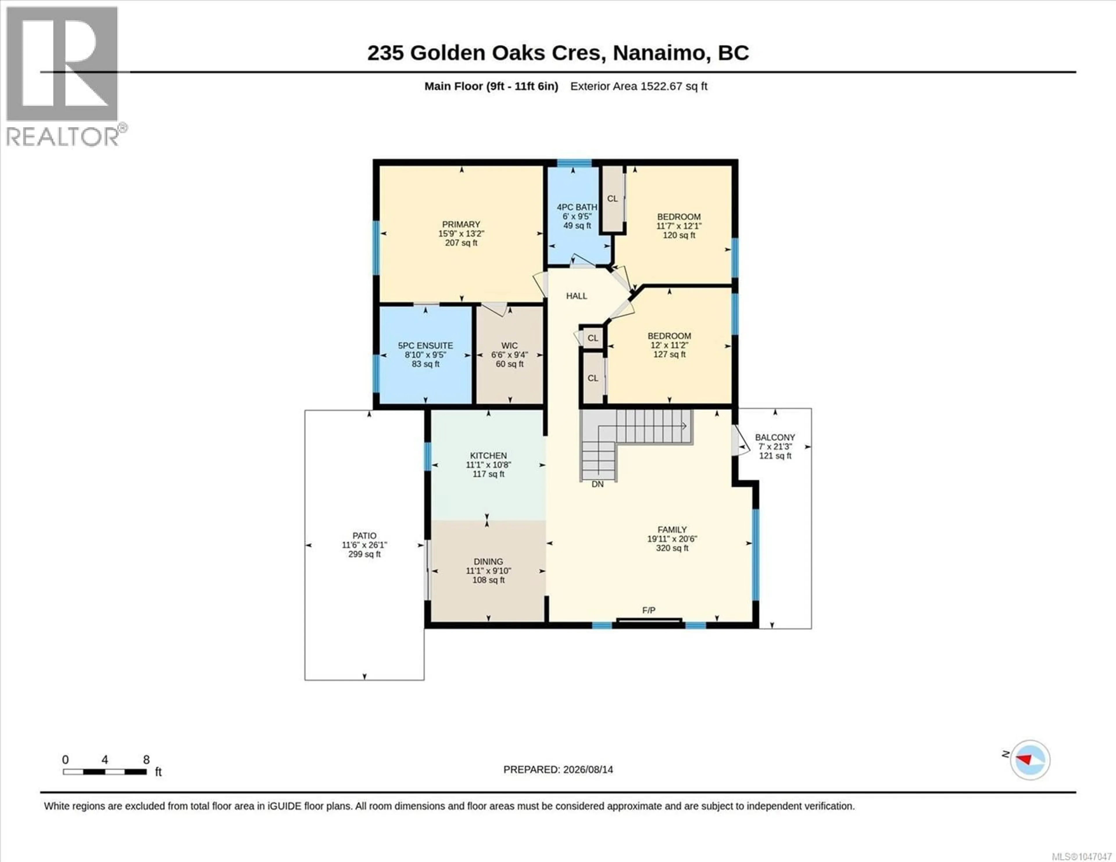 Floor plan for 235 GOLDEN OAKS CRESCENT, Nanaimo British Columbia V9T0K8