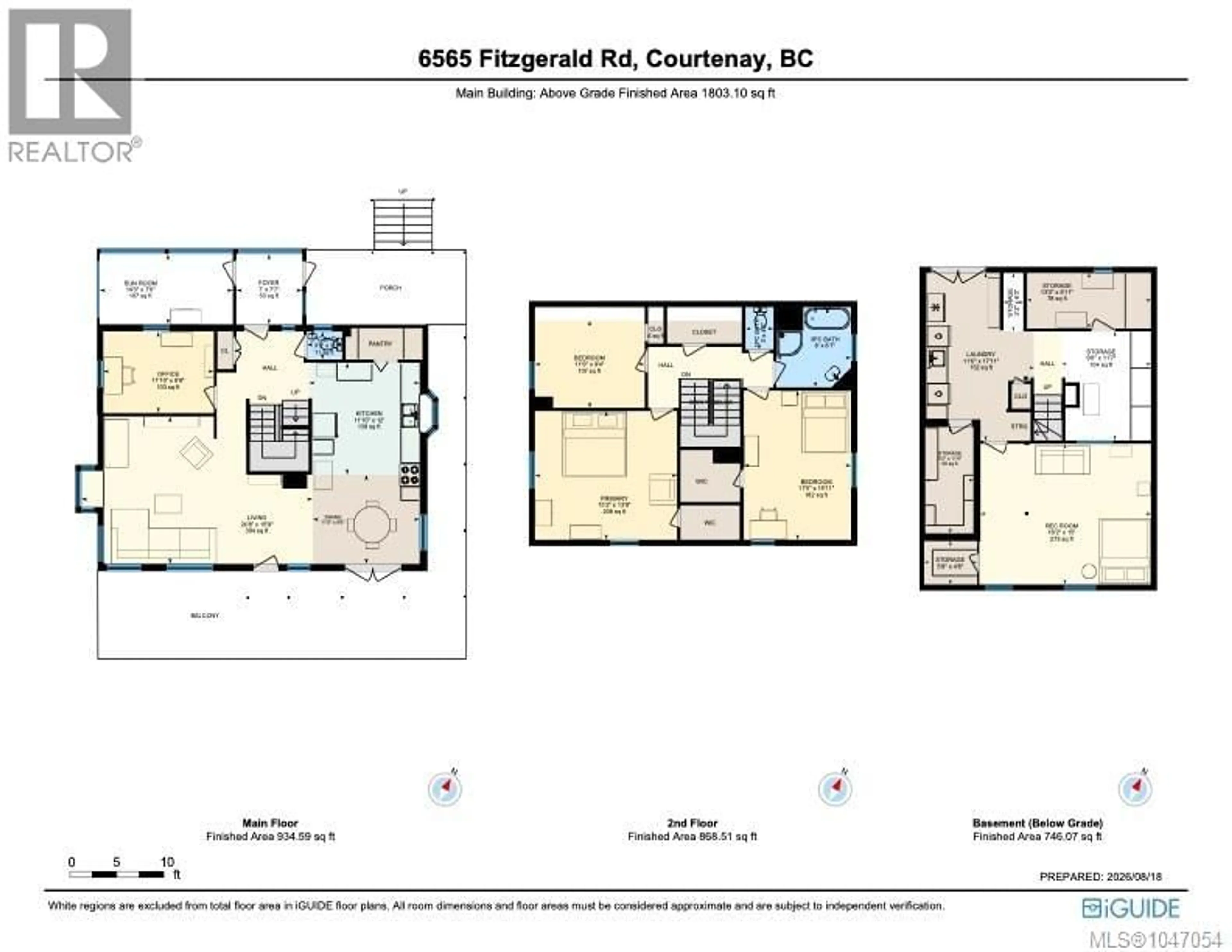 Floor plan for 6565/6553 FITZGERALD ROAD, Merville British Columbia V9J1N7