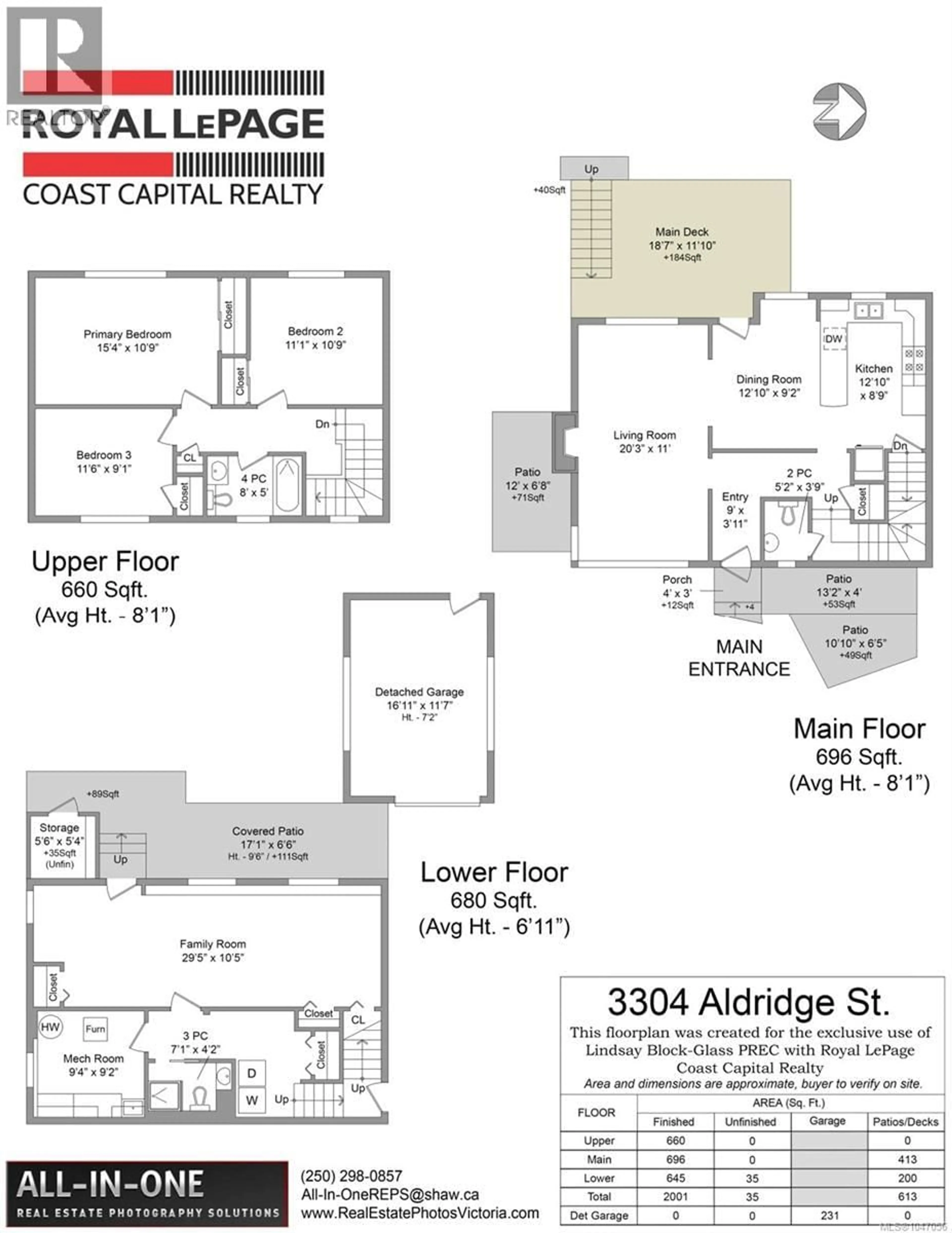 Floor plan for 3304 ALDRIDGE STREET, Saanich British Columbia V8P4L8