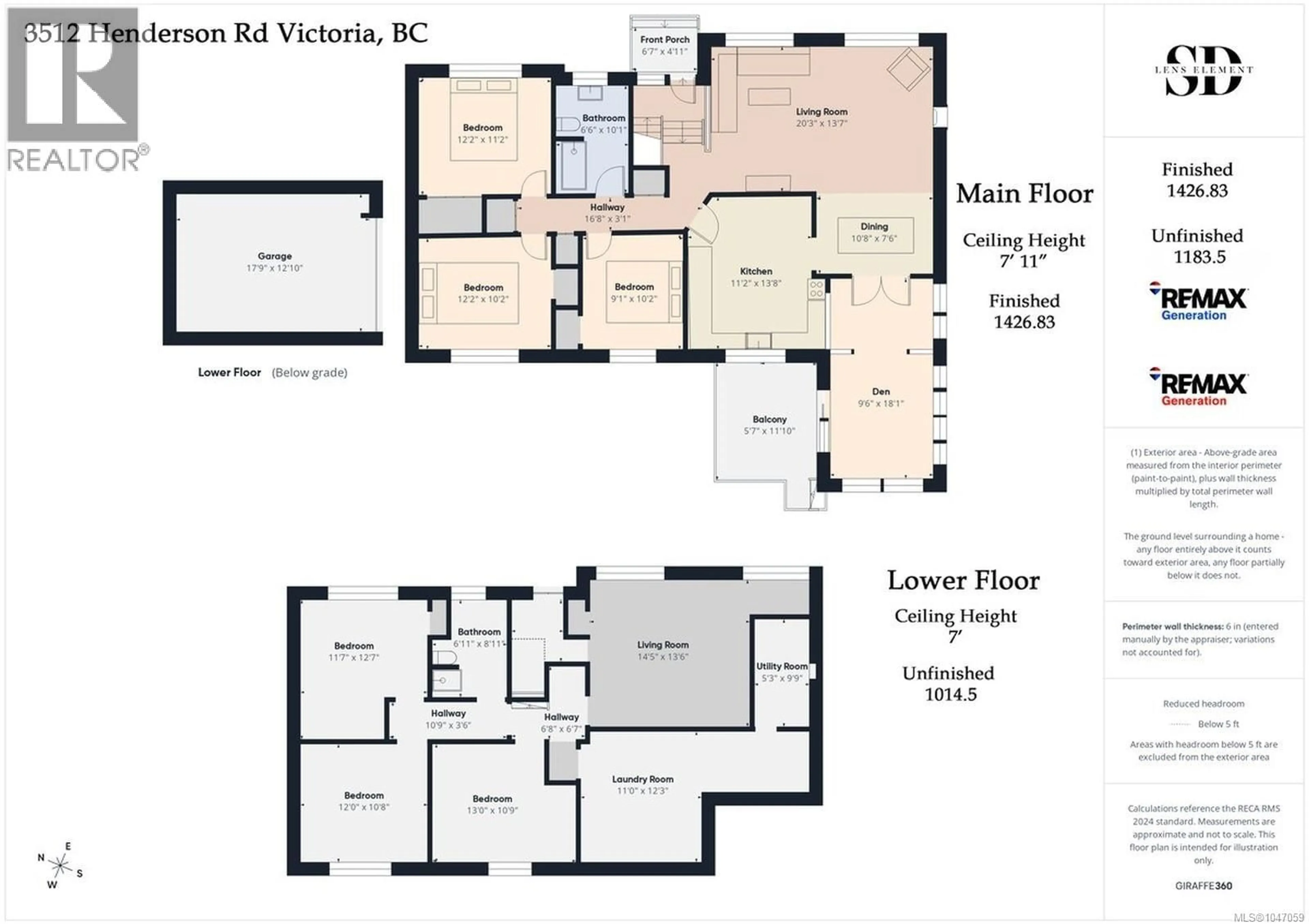 Floor plan for 3512 HENDERSON ROAD, Oak Bay British Columbia V8P5B1