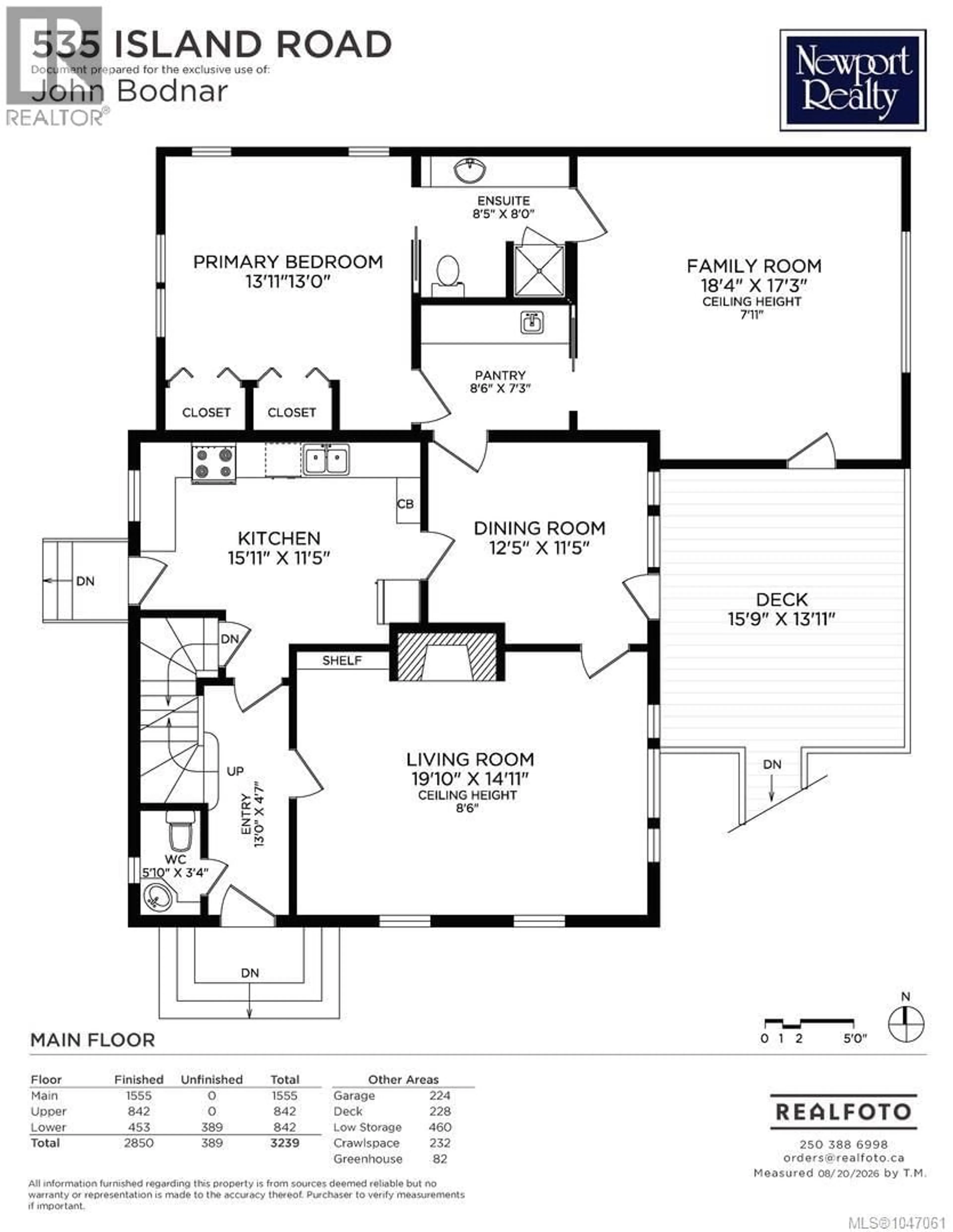Floor plan for 535 ISLAND ROAD, Oak Bay British Columbia V8S2T7