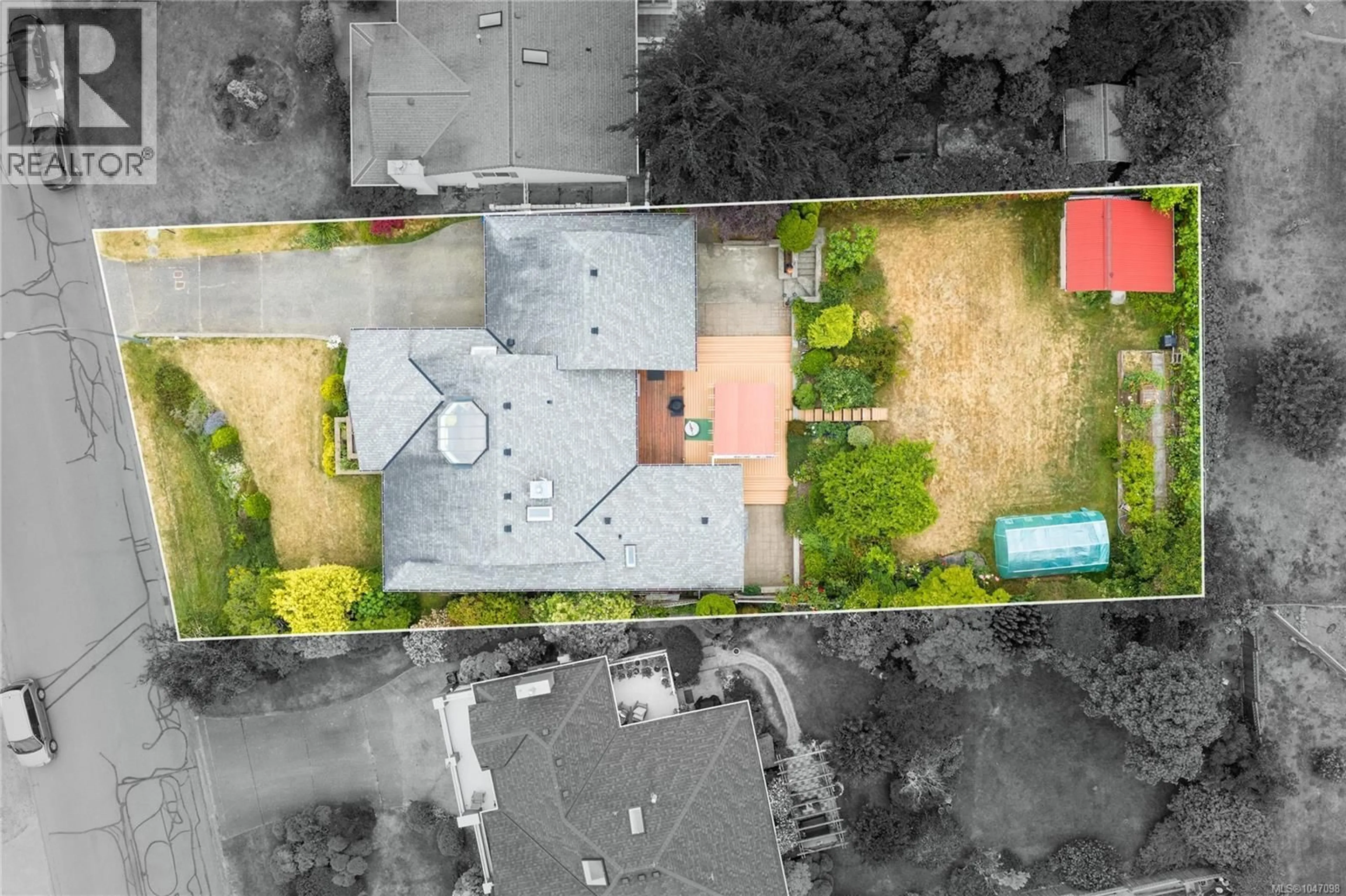 A pic from outside/outdoor area/front of a property/back of a property/a pic from drone, street for 5213 FILLINGER CRESCENT, Nanaimo British Columbia V9V1H7
