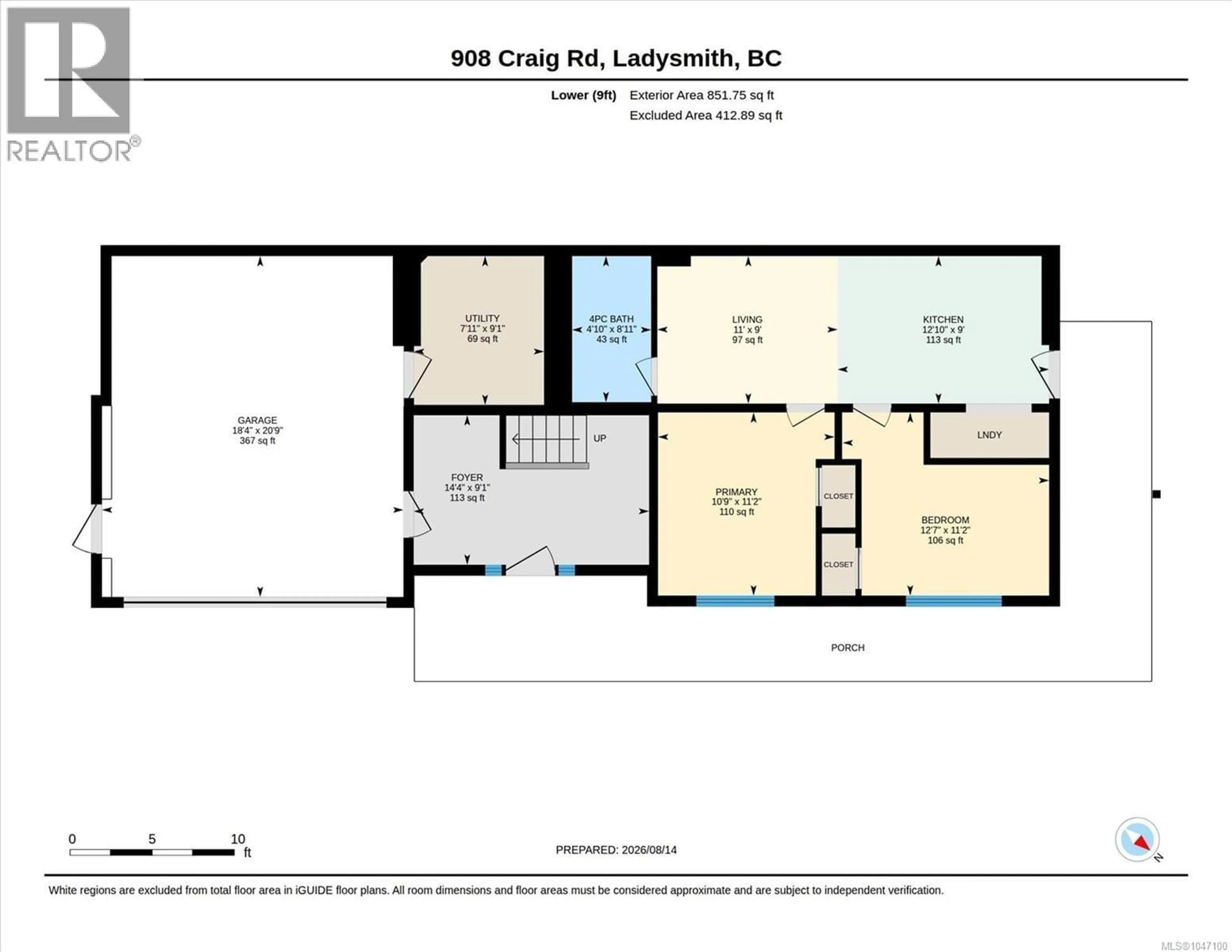 Floor plan for 908 CRAIG ROAD, Ladysmith British Columbia V9X1K5