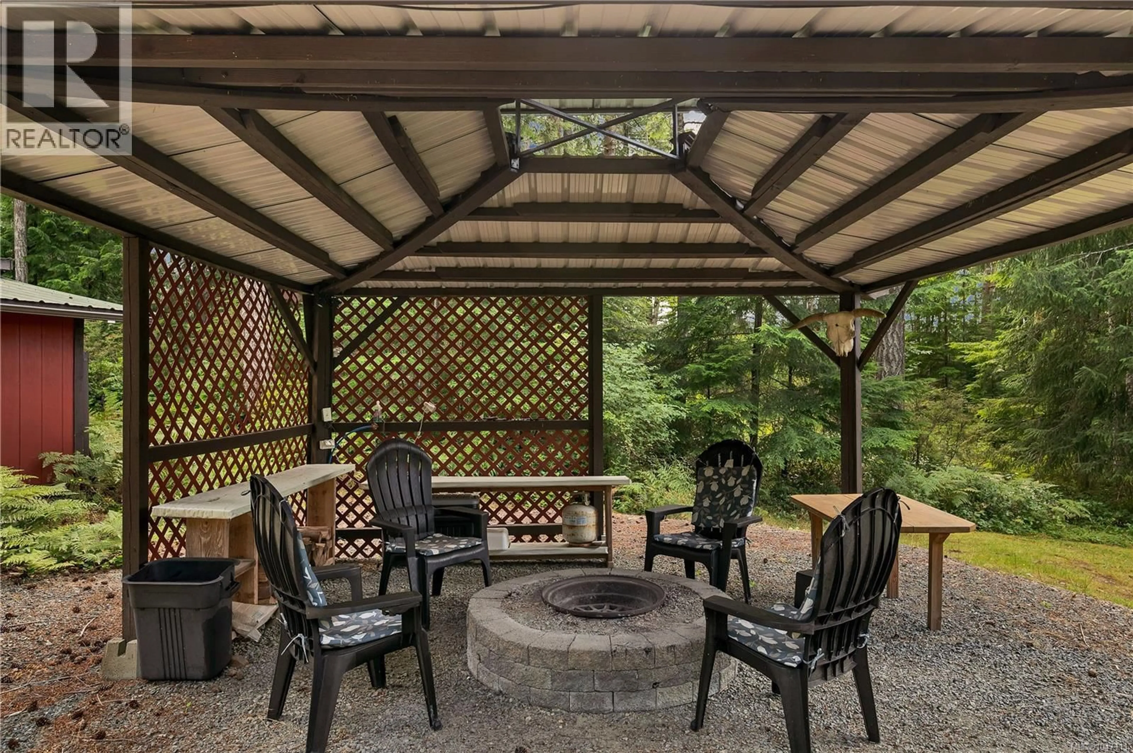 Patio, forest/trees view for 799 SMITHS ROAD, Quadra Island British Columbia V0P1N0