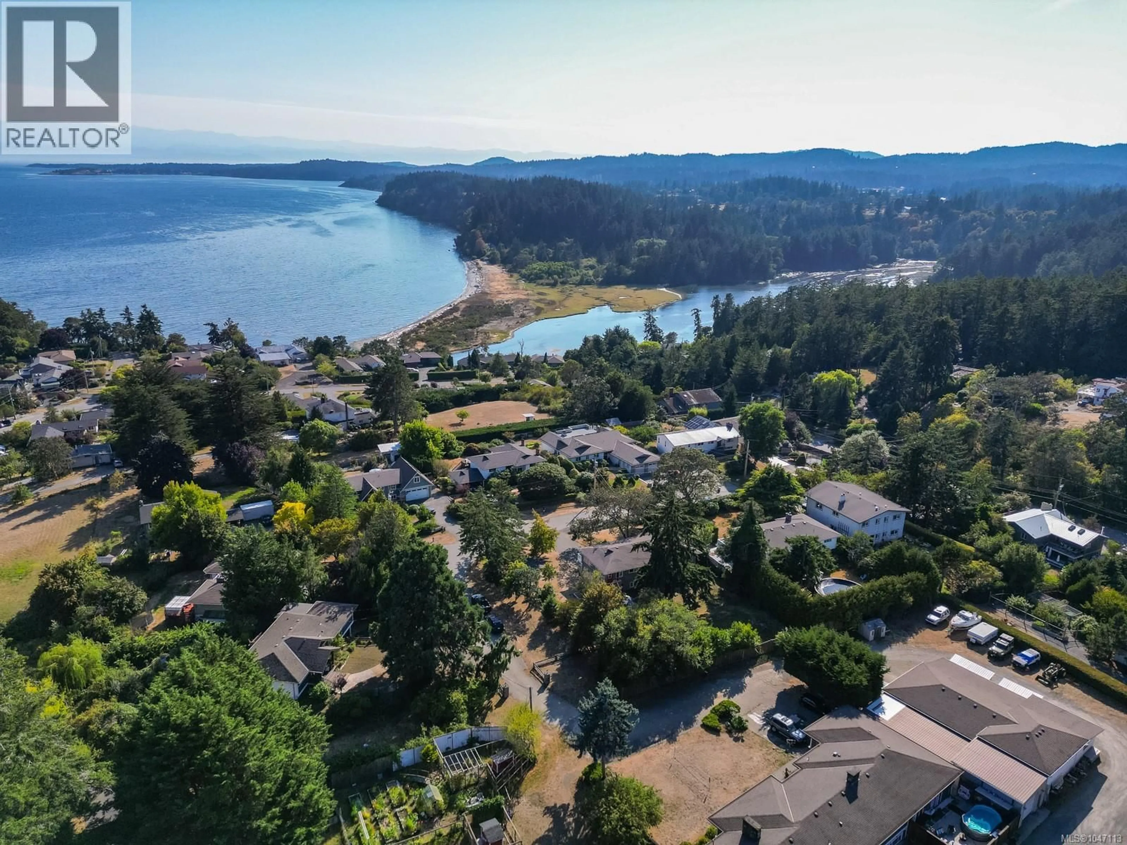 A pic from outside/outdoor area/front of a property/back of a property/a pic from drone, water/lake/river/ocean view for 3944 CIRCLE DRIVE, Metchosin British Columbia V9C4A9