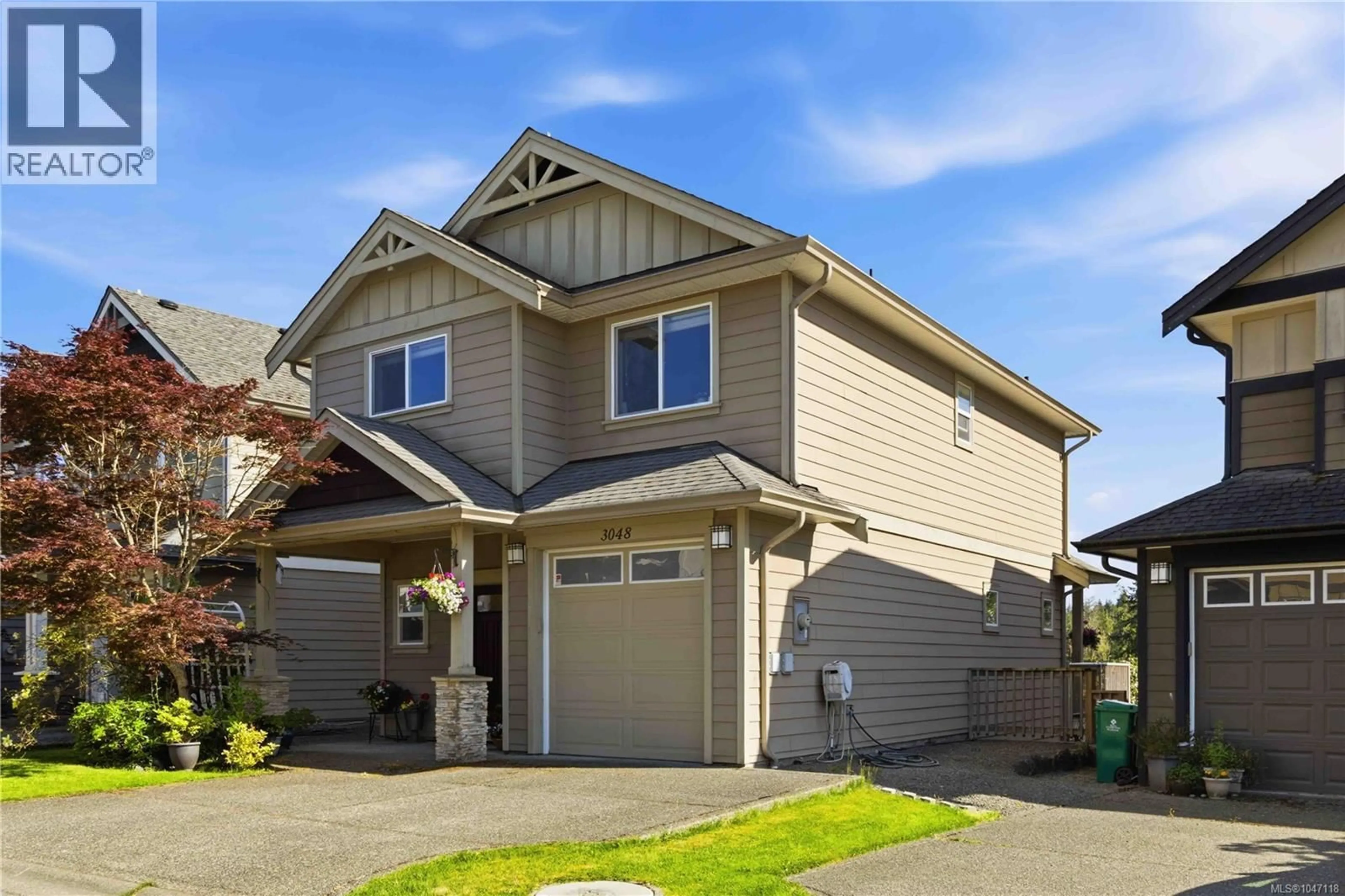Home with vinyl exterior material, street for 3048 DORNIER ROAD, Langford British Columbia V9B0N2