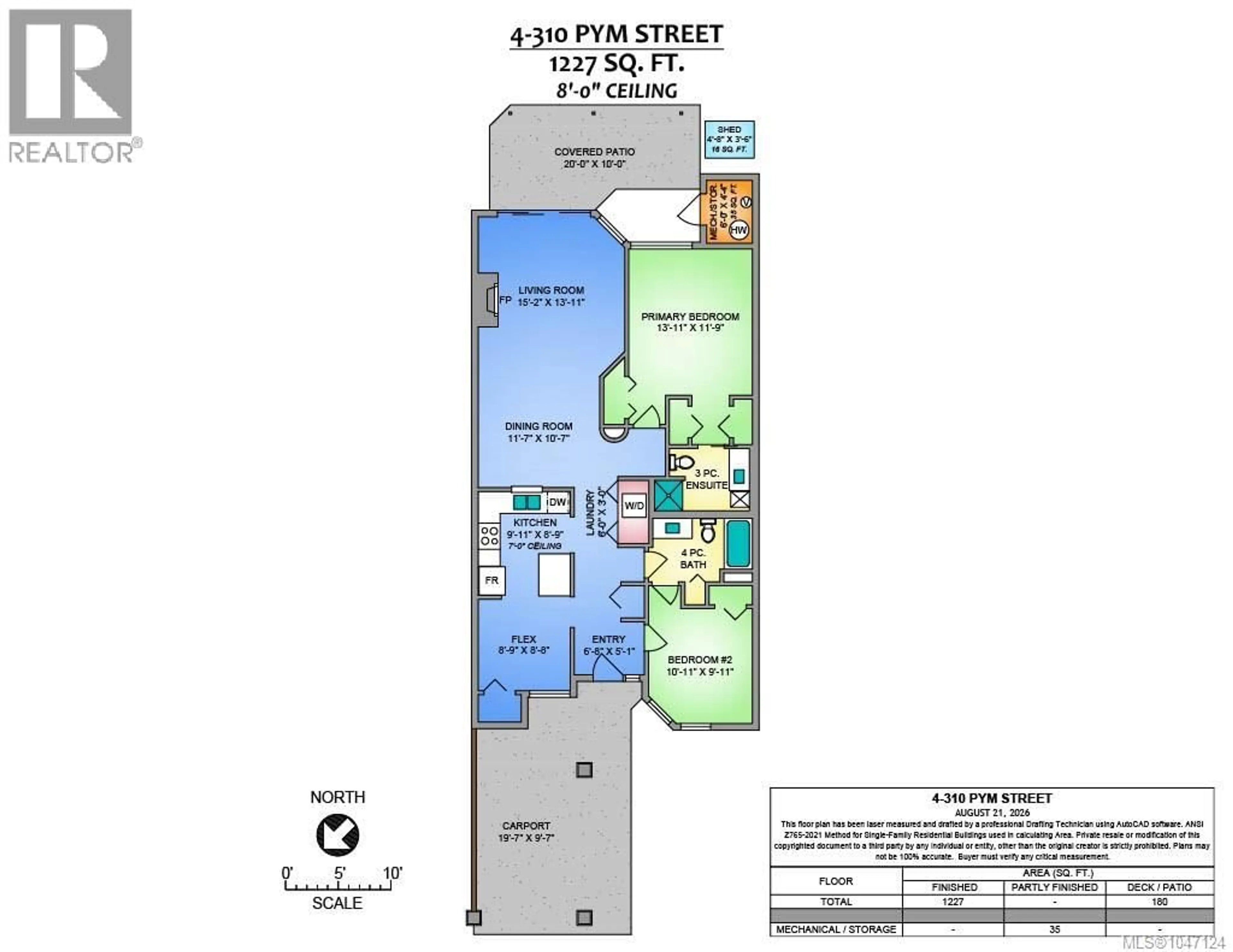 Floor plan for 4 - 310 PYM STREET, Parksville British Columbia V9P2P4