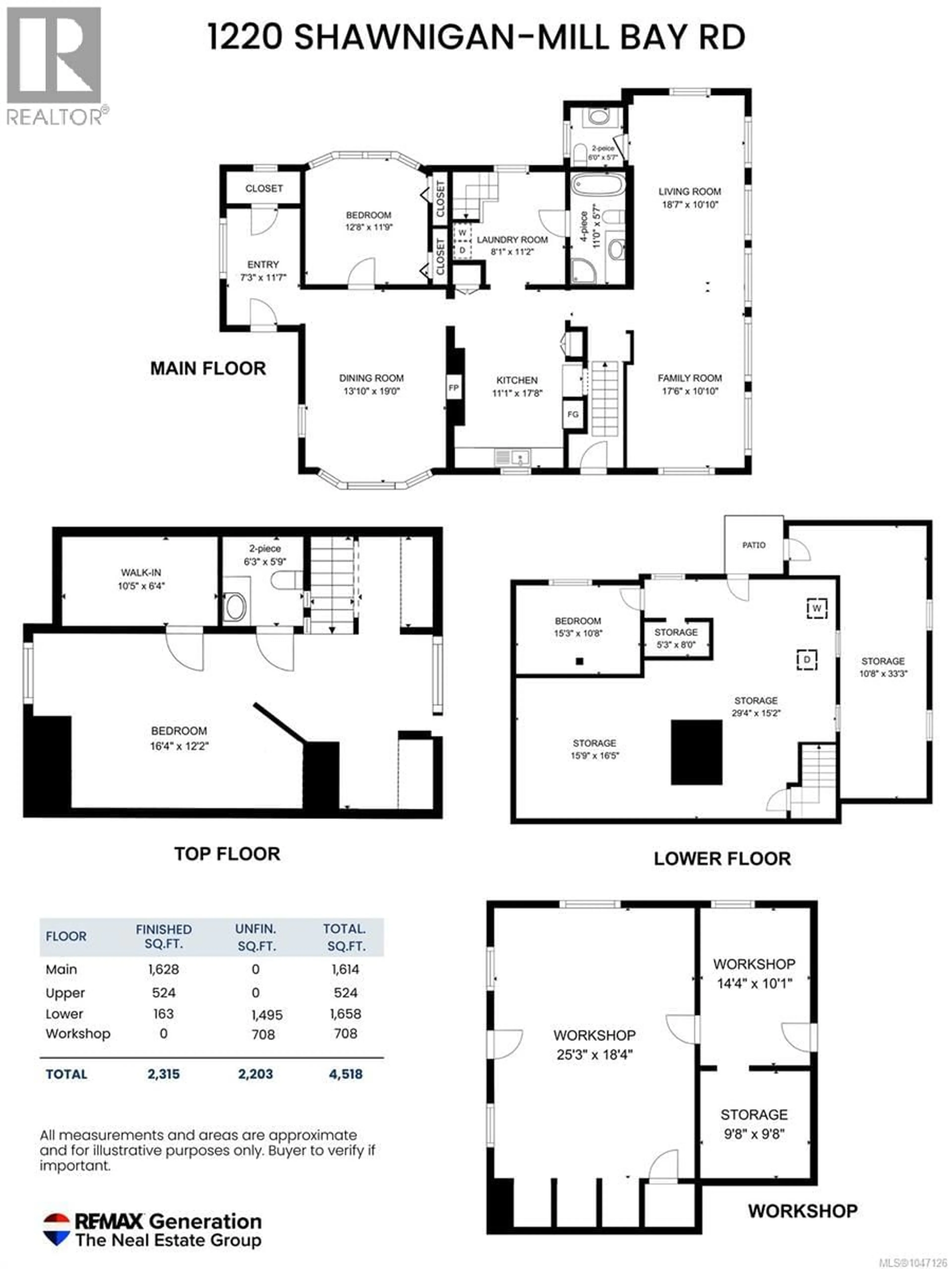 Floor plan for 1220 SHAWNIGAN-MILL BAY ROAD, Mill Bay British Columbia V0R2P2