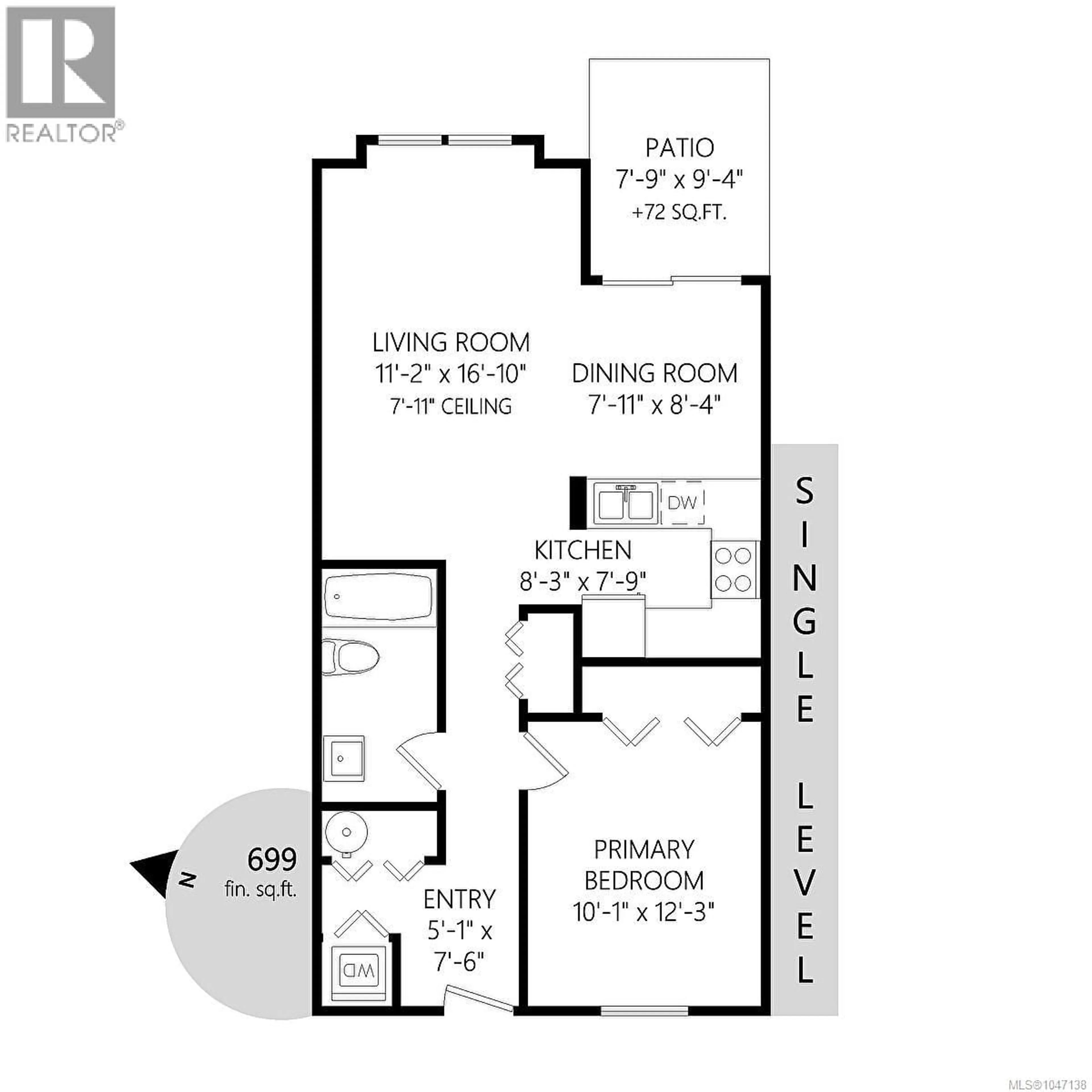 Floor plan for 106 - 9916 DANIEL STREET, Chemainus British Columbia V0R1K1
