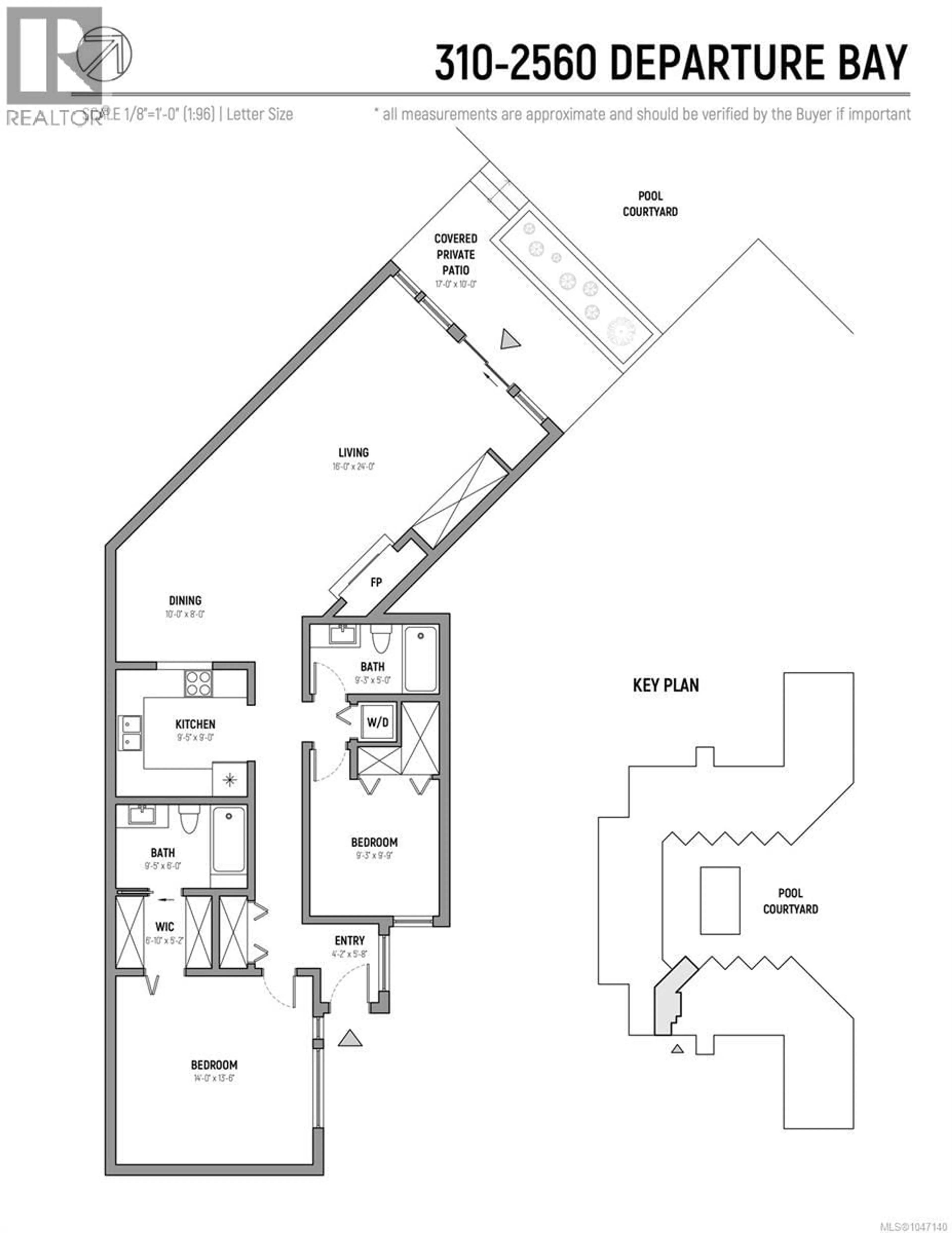 Floor plan for 310 - 2560 DEPARTURE BAY ROAD, Nanaimo British Columbia V9S5P1