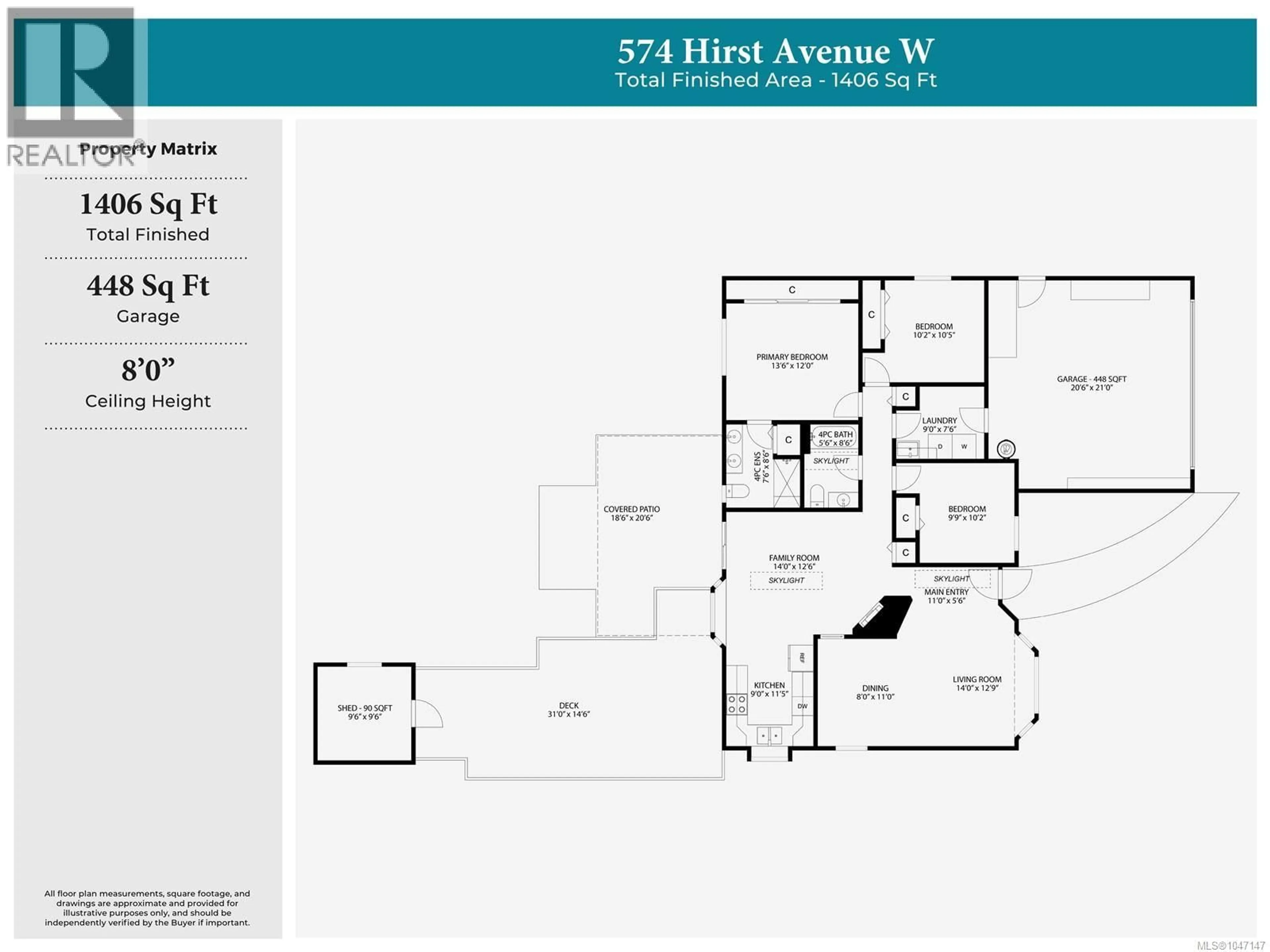 Floor plan for 574 HIRST AVENUE, Parksville British Columbia V9P1H8