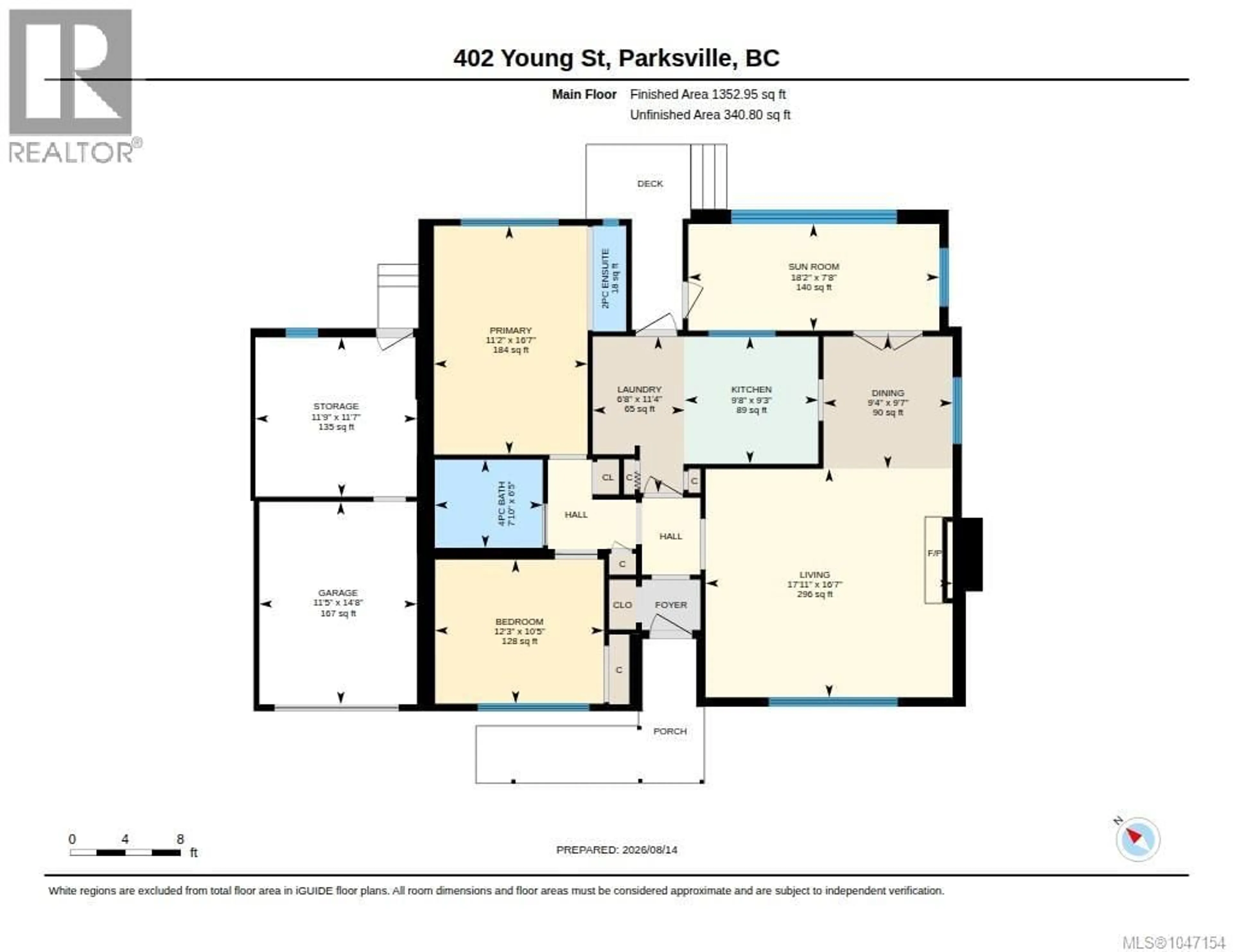 Floor plan for 402 YOUNG STREET, Parksville British Columbia V9P1C3