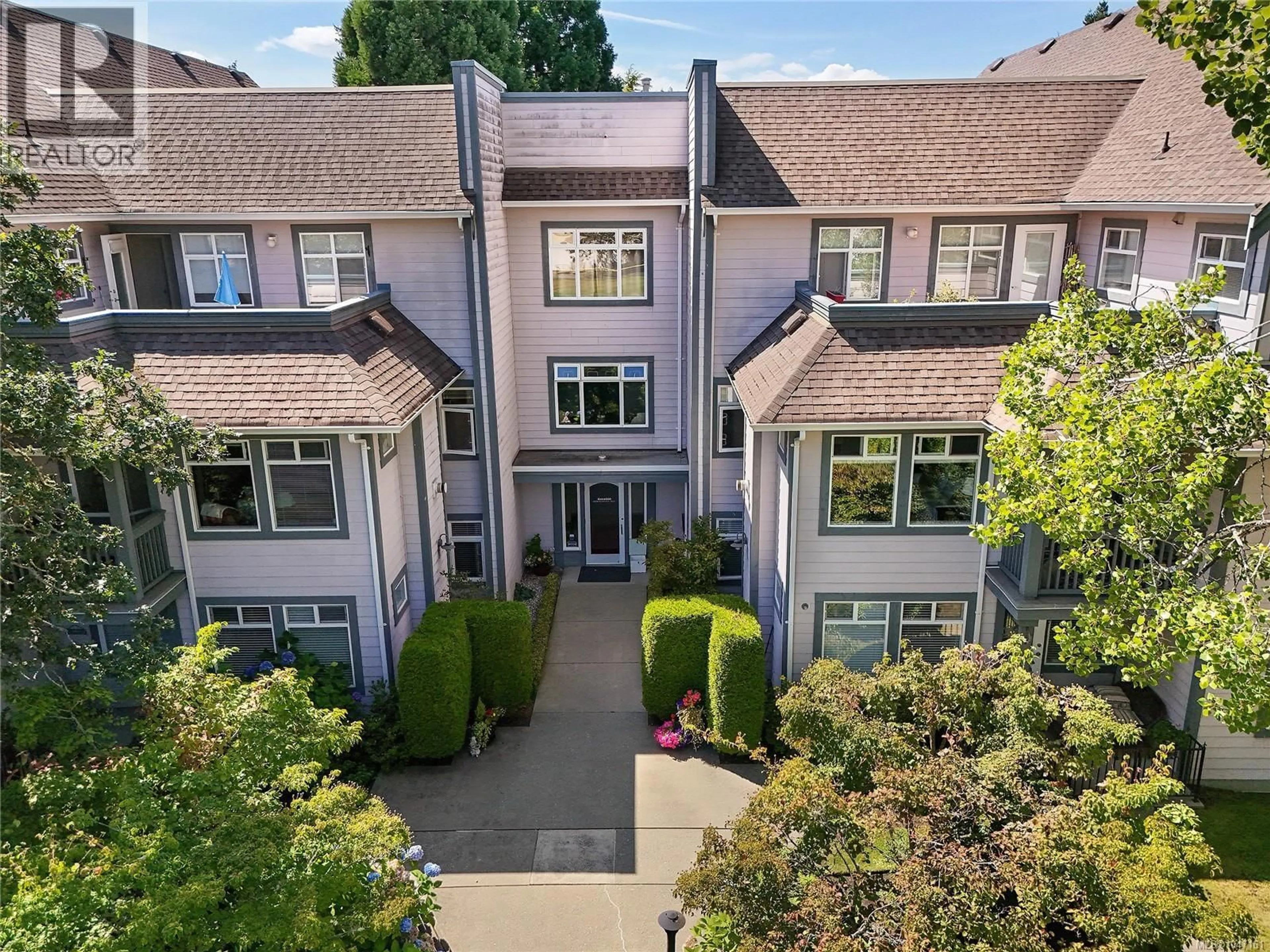 A pic from outside/outdoor area/front of a property/back of a property/a pic from drone, unknown for 107 - 1196 SLUGGETT ROAD, Central Saanich British Columbia V8X2S9