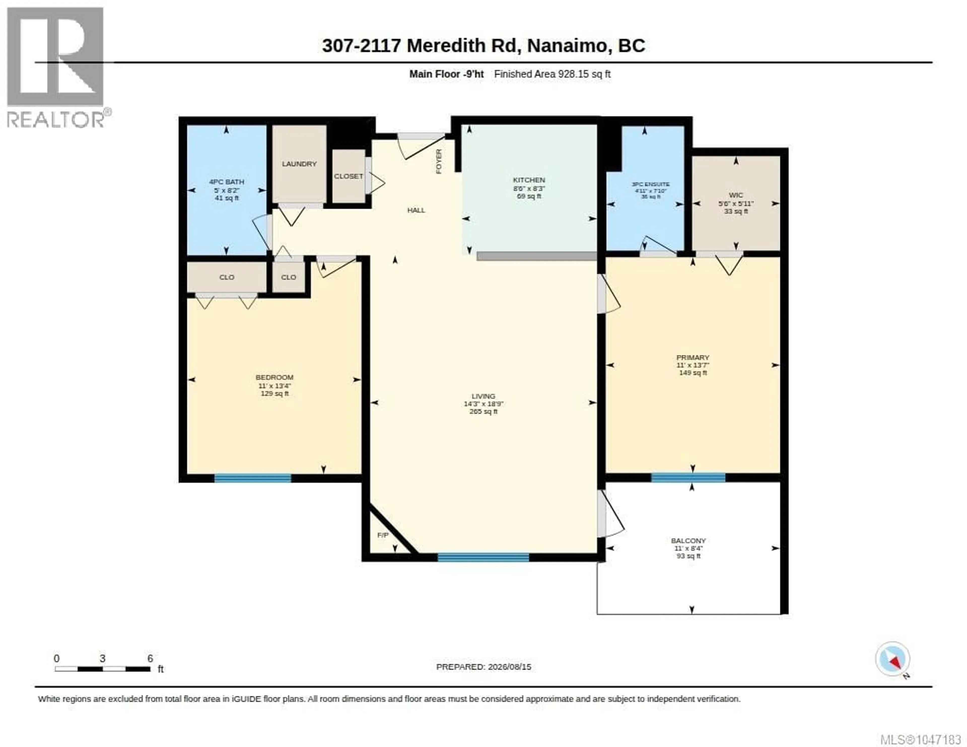 Floor plan for 307 - 2117 MEREDITH ROAD, Nanaimo British Columbia V9S2N2