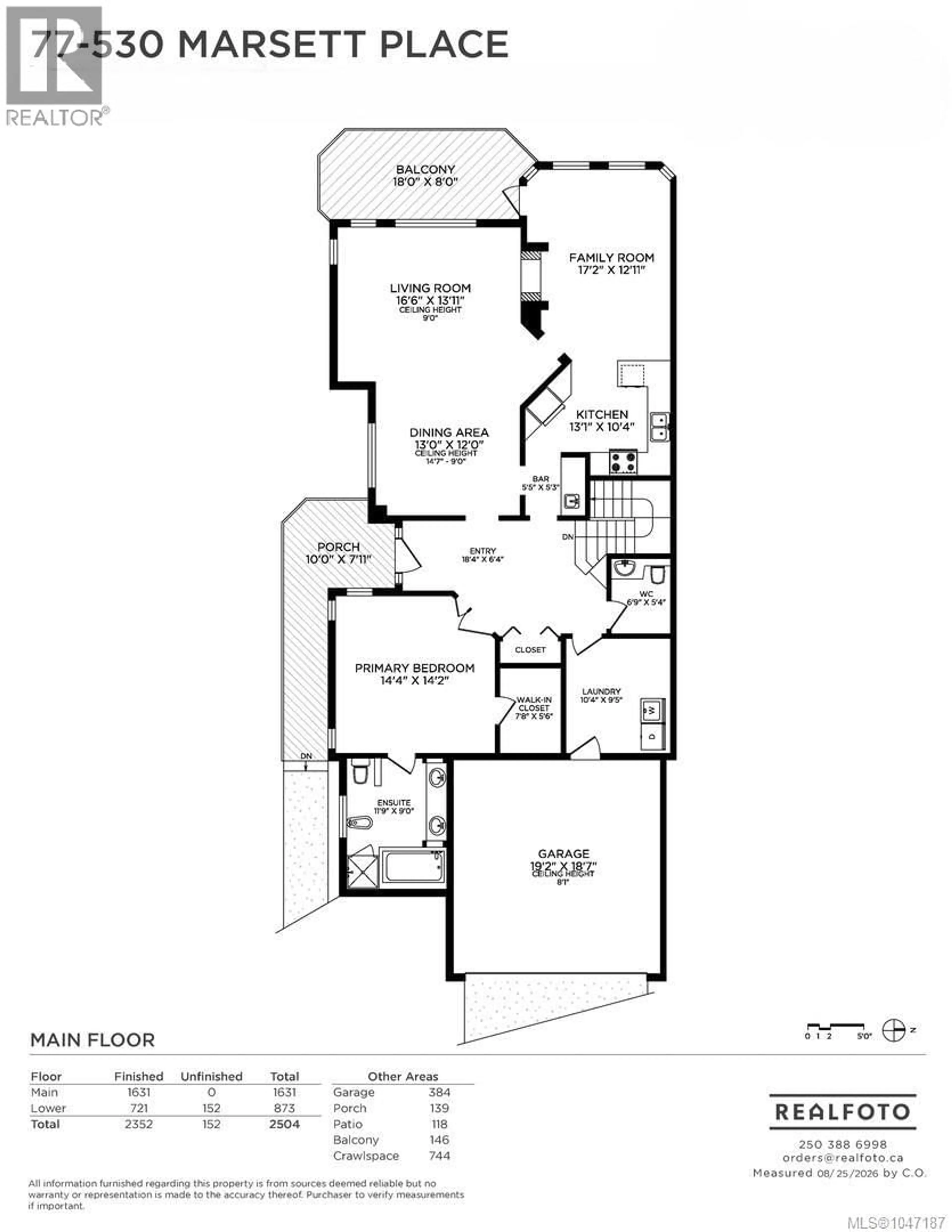 Floor plan for 77 - 530 MARSETT PLACE, Saanich British Columbia V8Z7J2