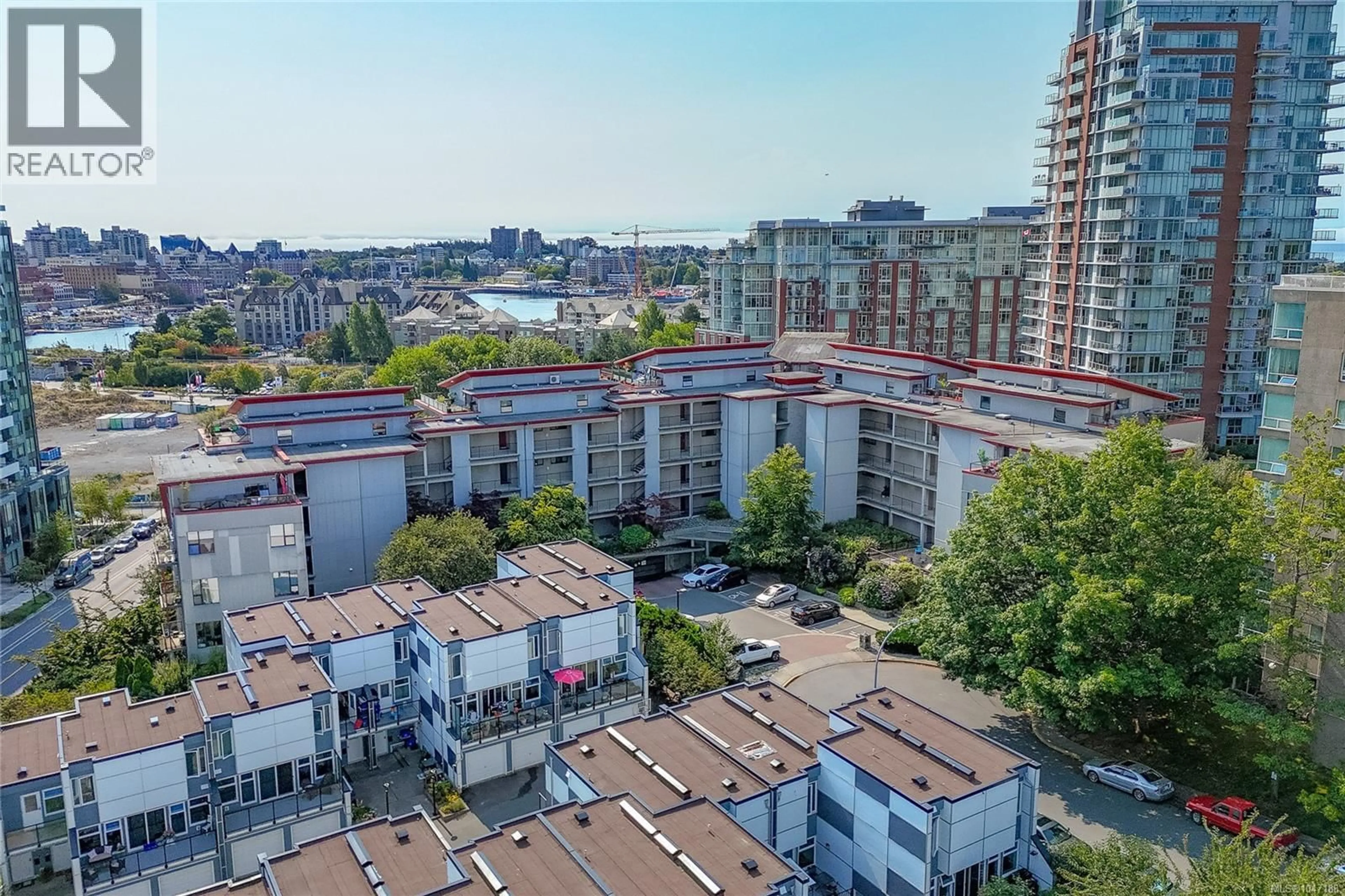 A pic from outside/outdoor area/front of a property/back of a property/a pic from drone, city buildings view from balcony for 209 - 455 SITKUM ROAD, Victoria British Columbia V9A7N9
