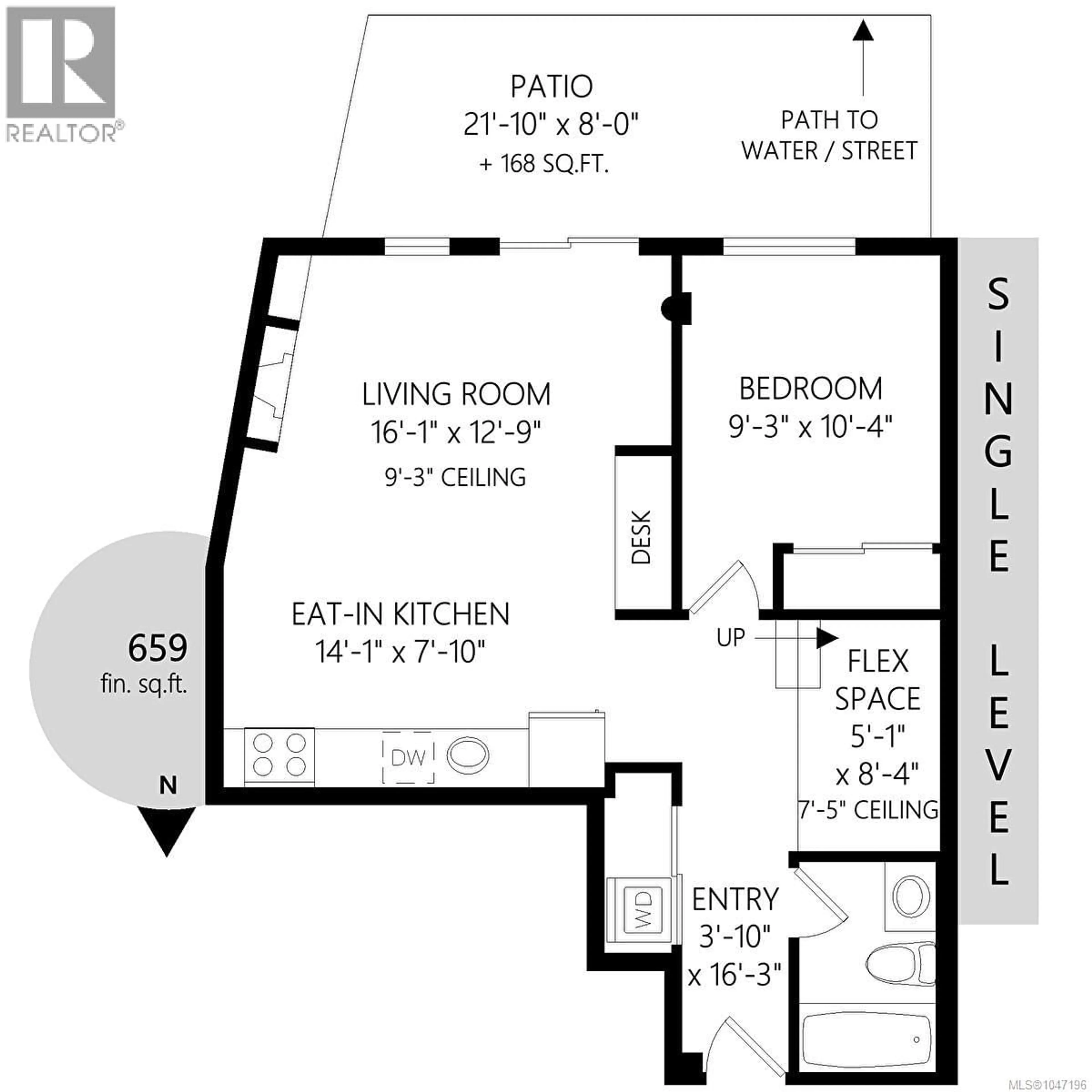 Floor plan for 120 - 409 SWIFT STREET, Victoria British Columbia V8W1S2