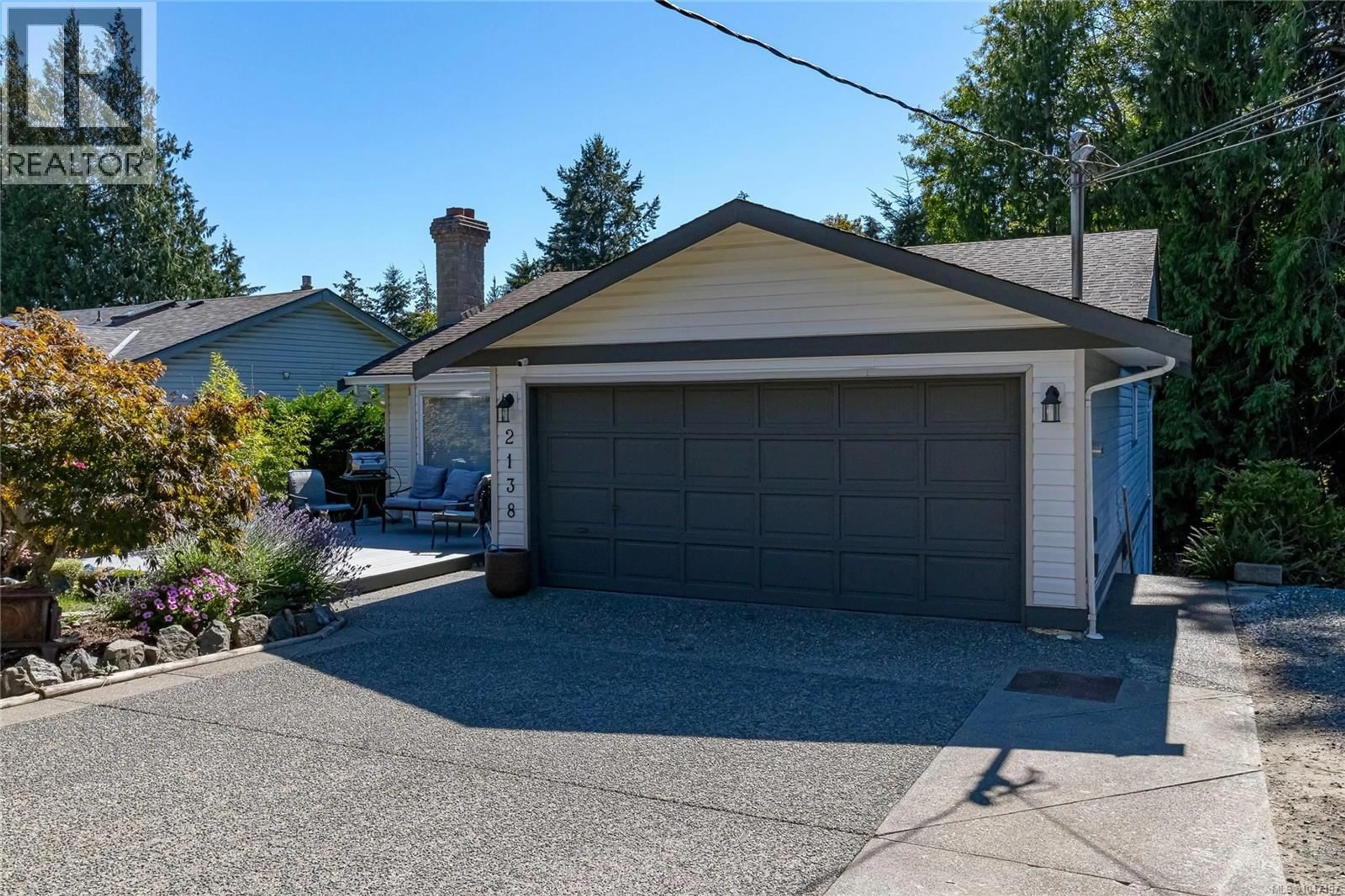 Home with vinyl exterior material, street for 2138 HENLYN DRIVE, Sooke British Columbia V9Z0N5