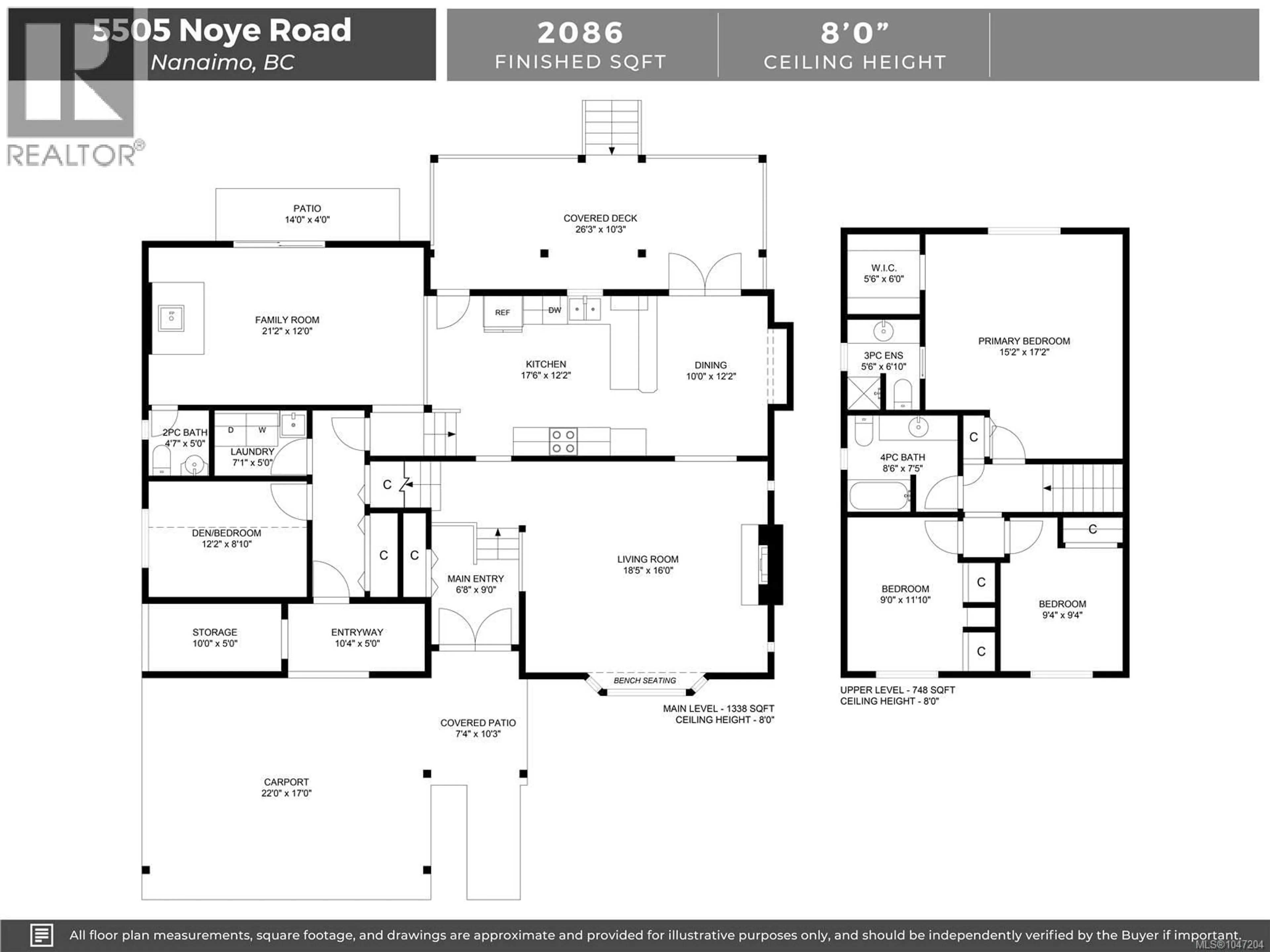 Floor plan for 5505 NOYE ROAD, Nanaimo British Columbia V9T2J6