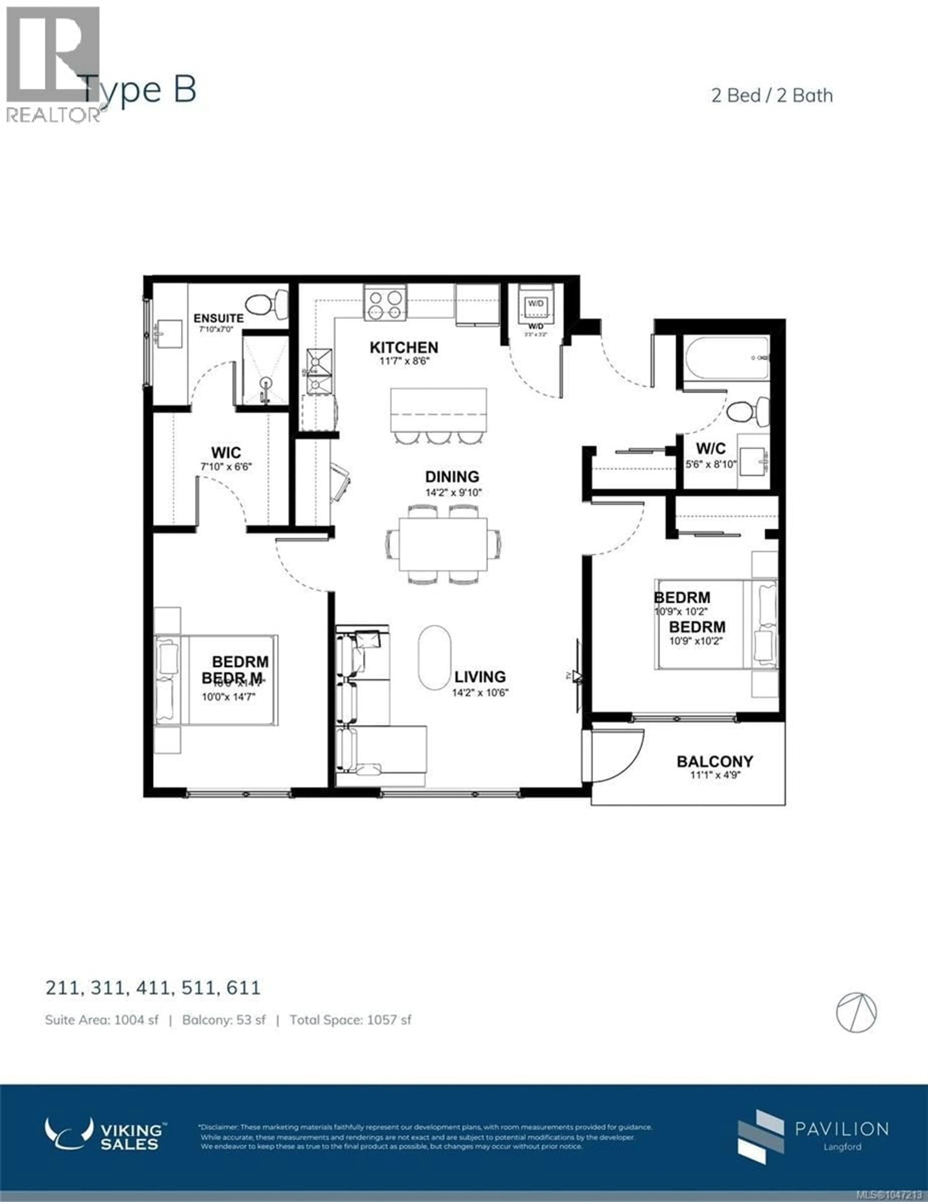 Floor plan for 211 - 777 STATION AVENUE, Langford British Columbia V9B7K5