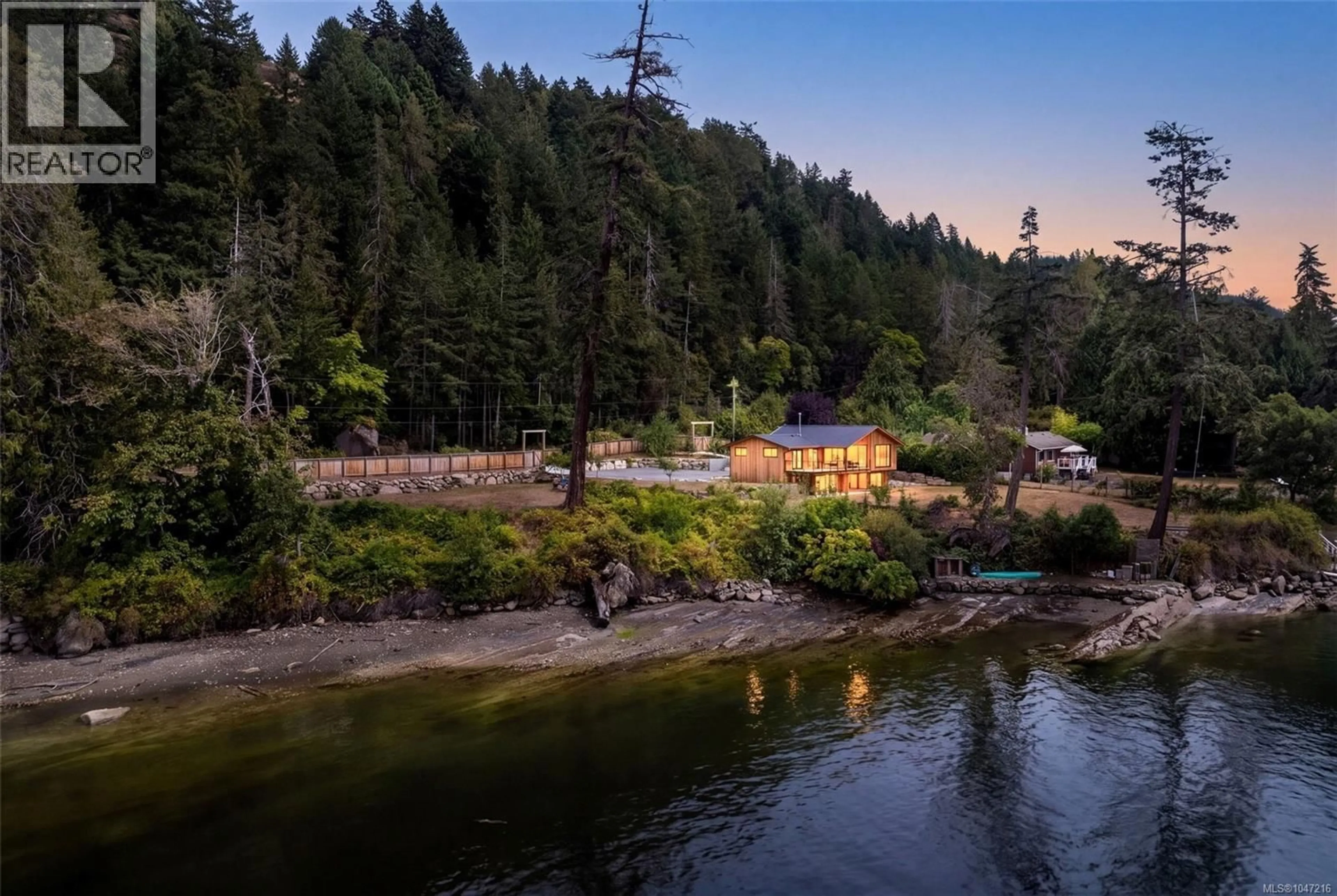A pic from outside/outdoor area/front of a property/back of a property/a pic from drone, water/lake/river/ocean view for 479 MONTAGUE PARK ROAD, Galiano Island British Columbia V0N1P0