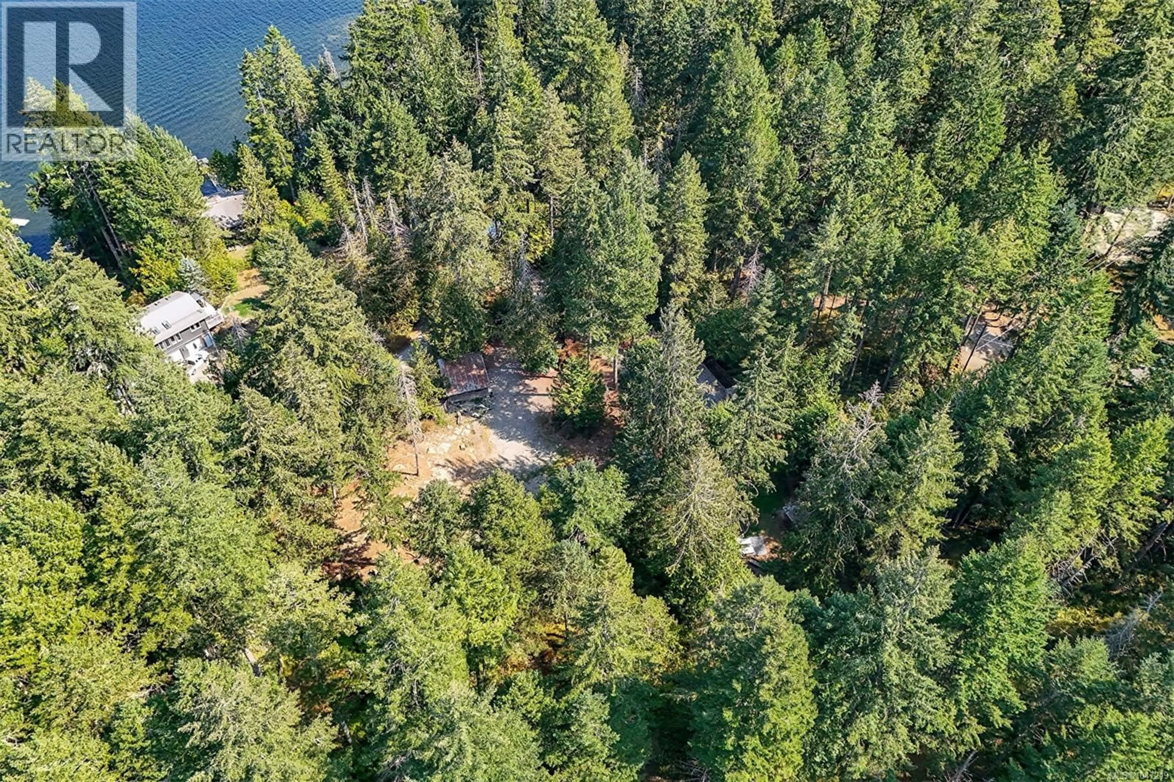 A pic from outside/outdoor area/front of a property/back of a property/a pic from drone, forest/trees view for 2051 MAY AVENUE, Shawnigan Lake British Columbia V8H2C5