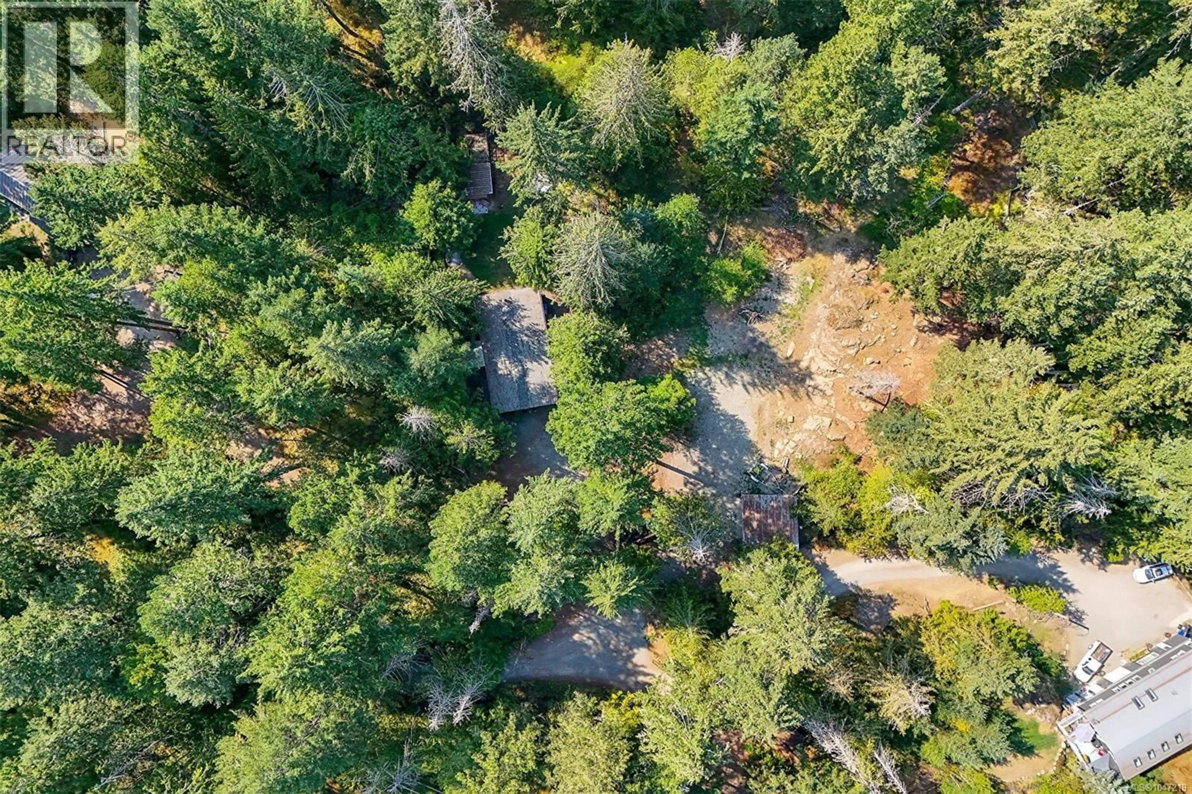 A pic from outside/outdoor area/front of a property/back of a property/a pic from drone, forest/trees view for 2051 MAY AVENUE, Shawnigan Lake British Columbia V8H2C5