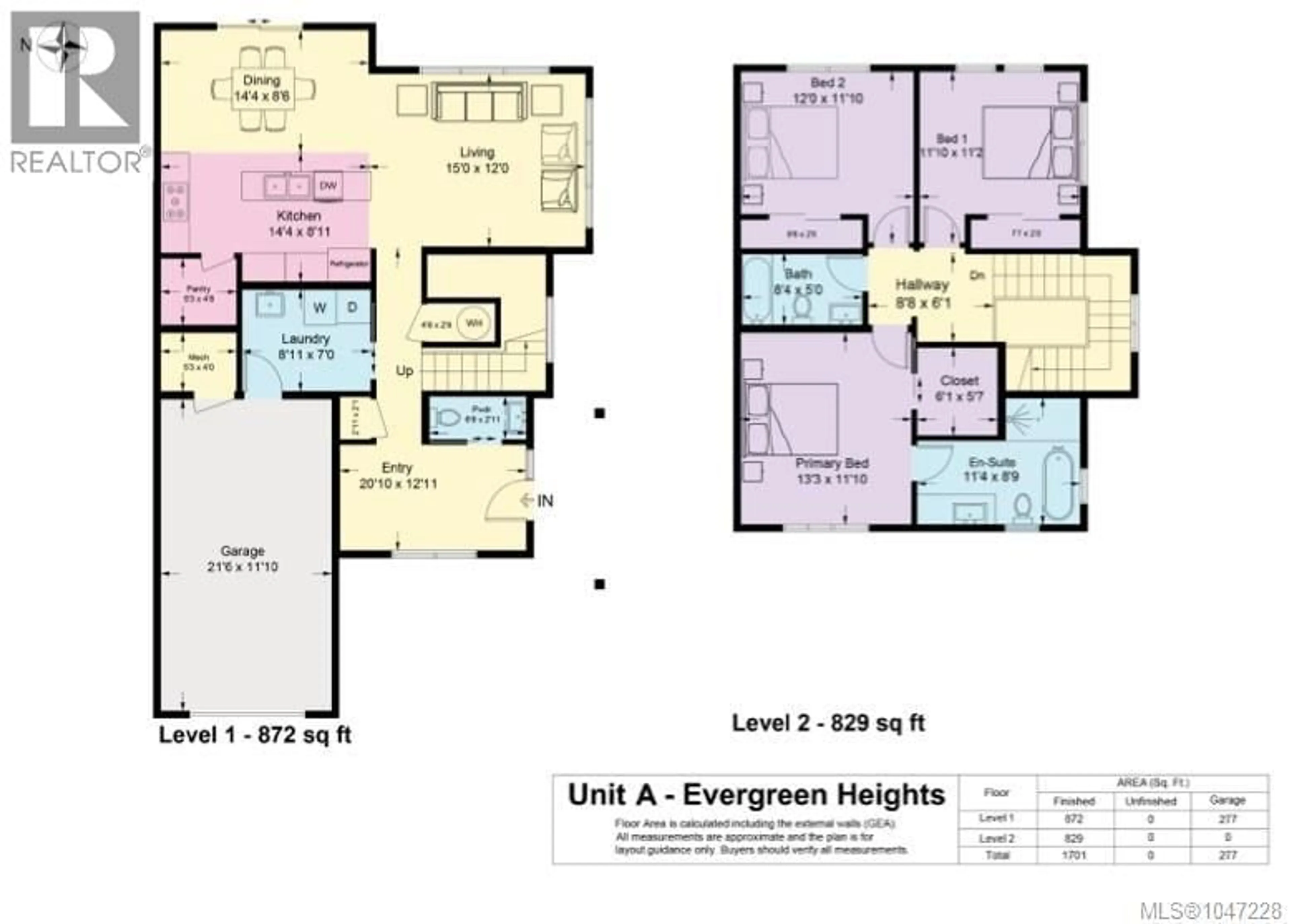 Floor plan for 1 - 1090 EVERGREEN ROAD, Campbell River British Columbia V9W3R9