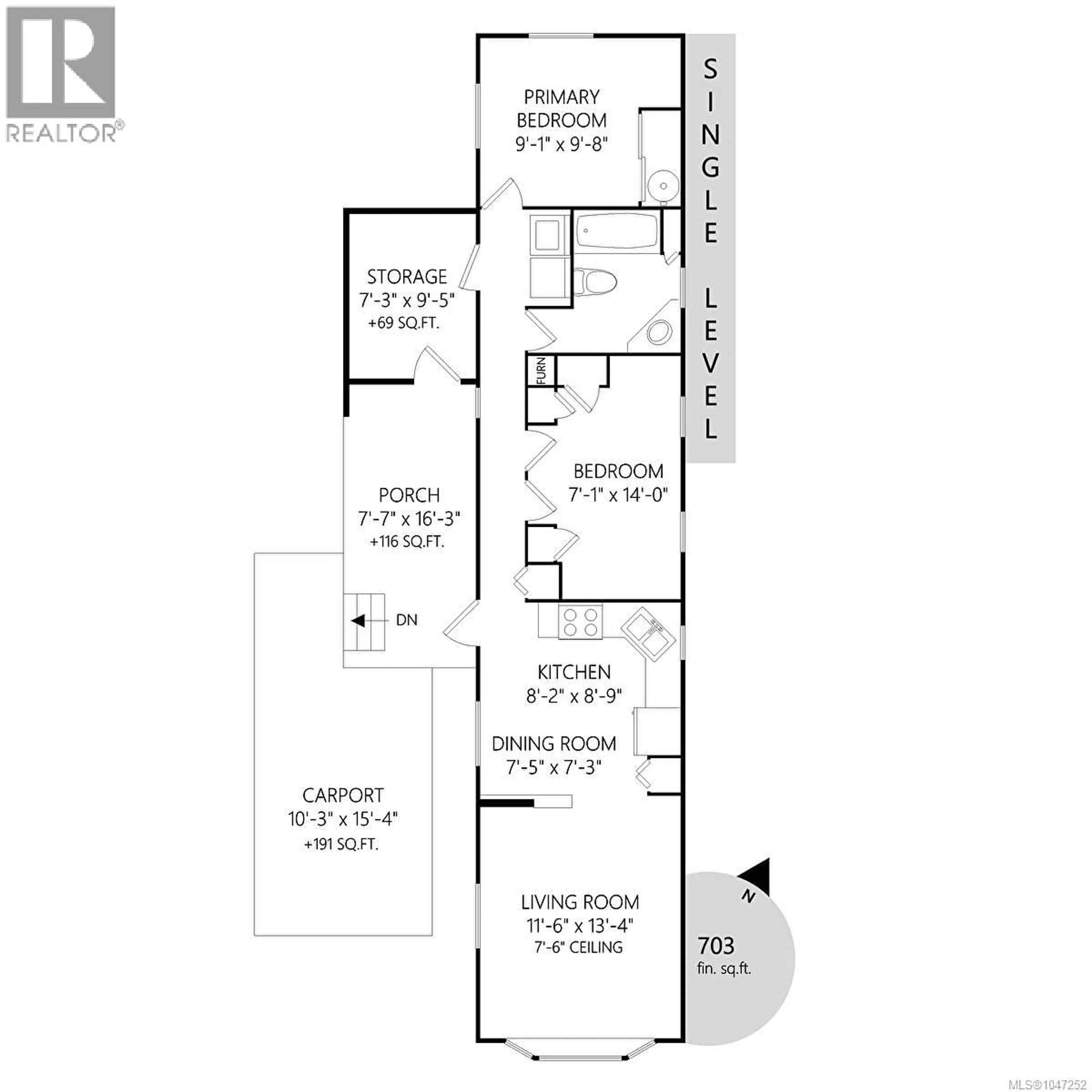 Floor plan for 33 - 1247 ARBUTUS ROAD, Parksville British Columbia V9P1R3