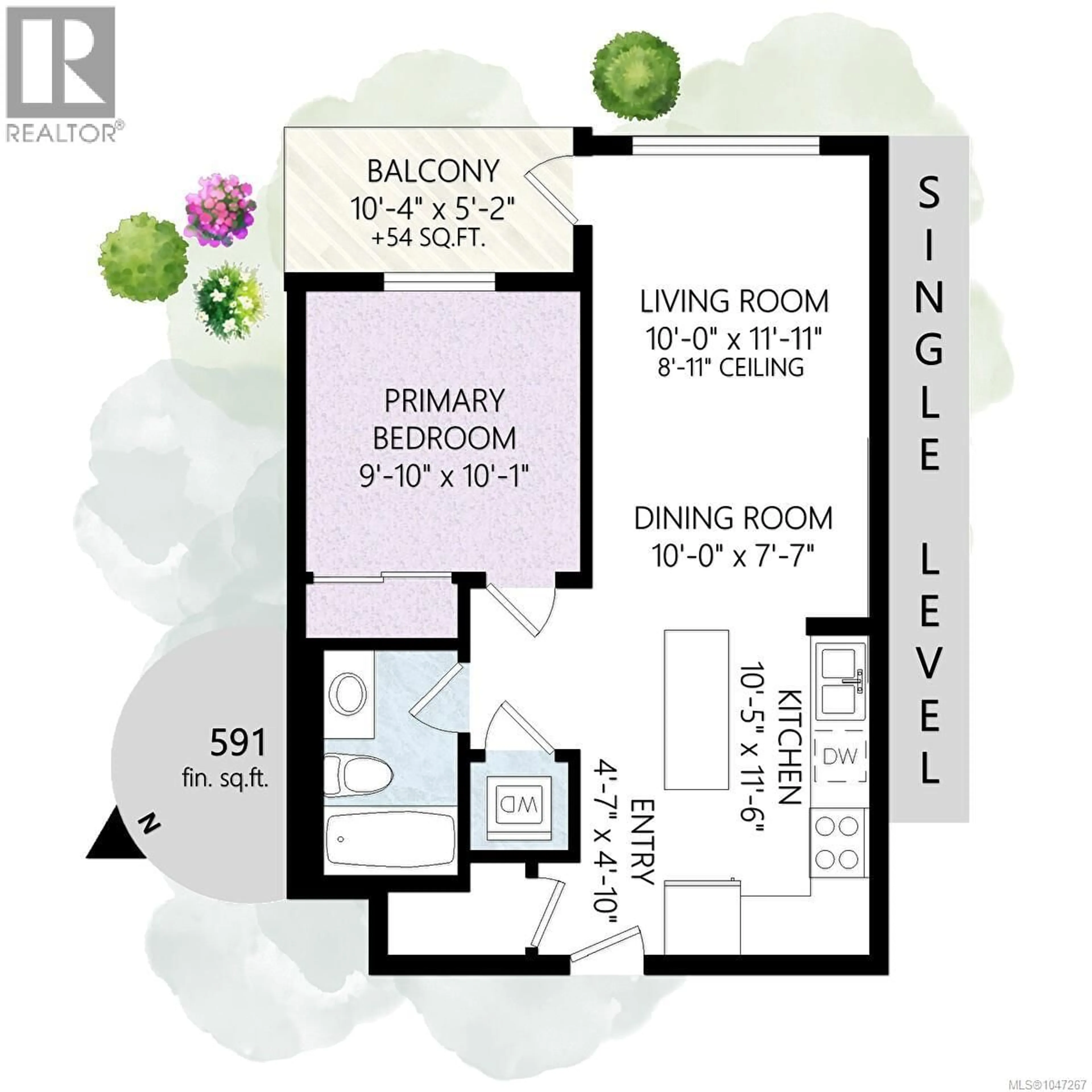 Floor plan for 408 - 868 ORONO AVENUE, Langford British Columbia V9B2T8