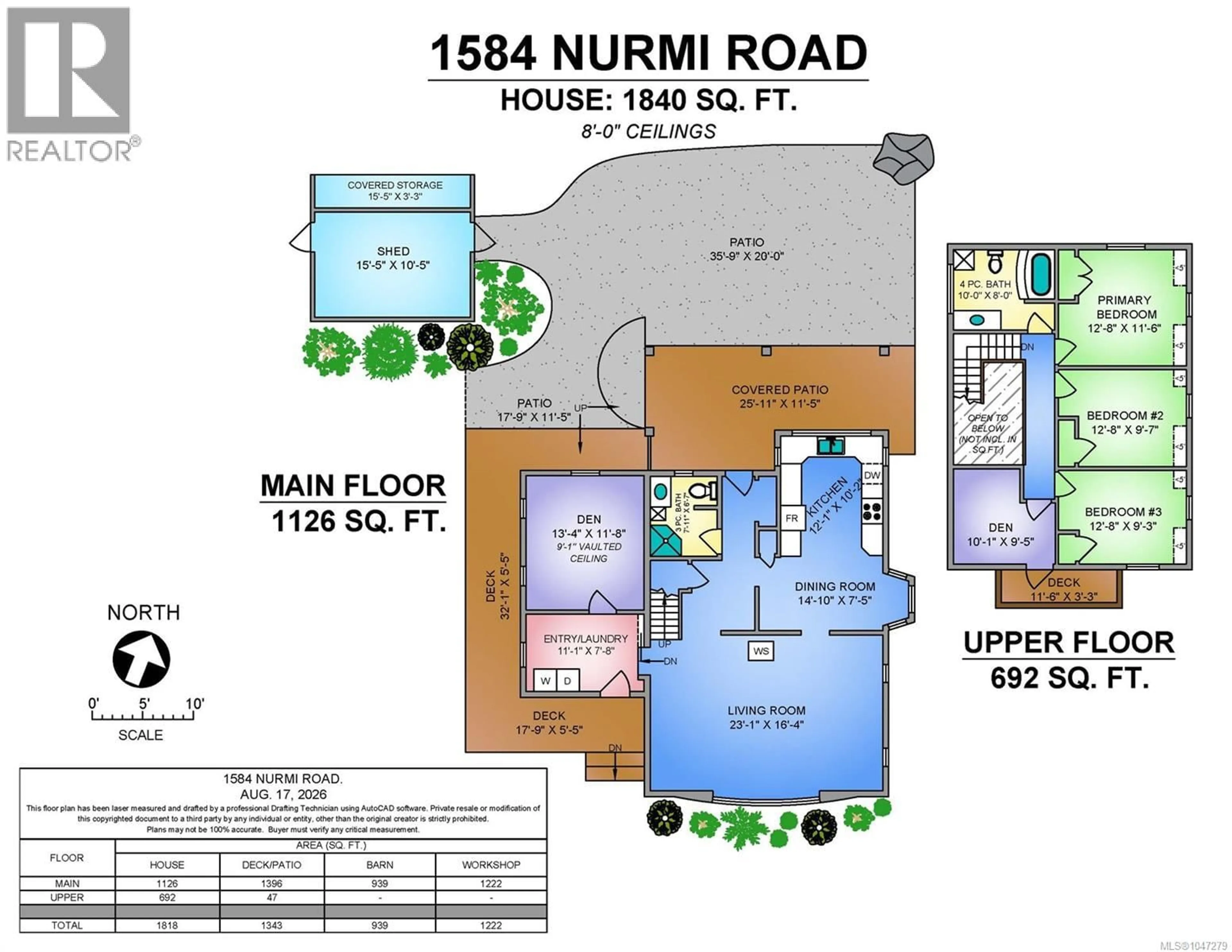 Floor plan for 1584 NURMI ROAD, Merville British Columbia V0R2M0