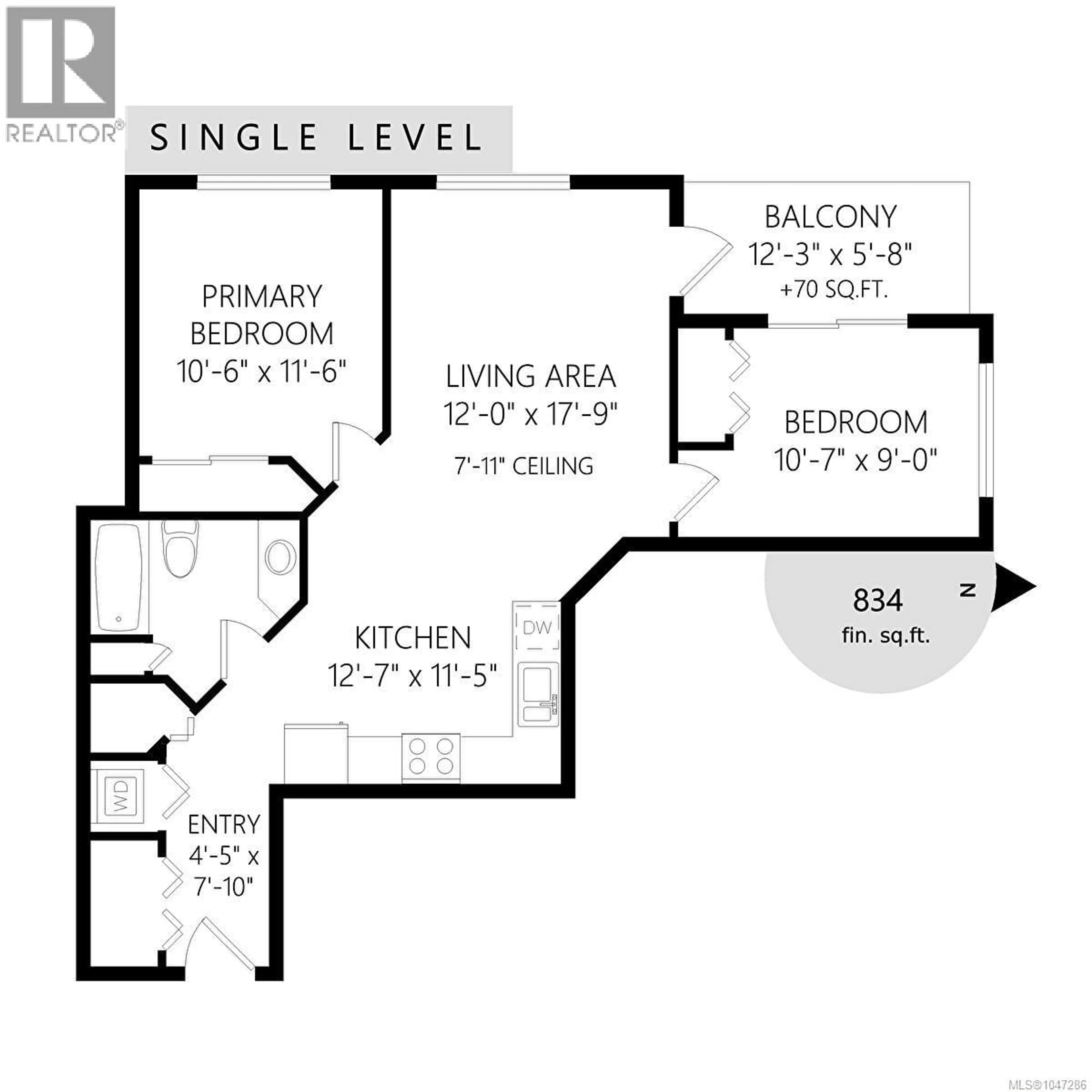 Floor plan for 407 - 3133 TILLICUM ROAD, Saanich British Columbia V9A2B4