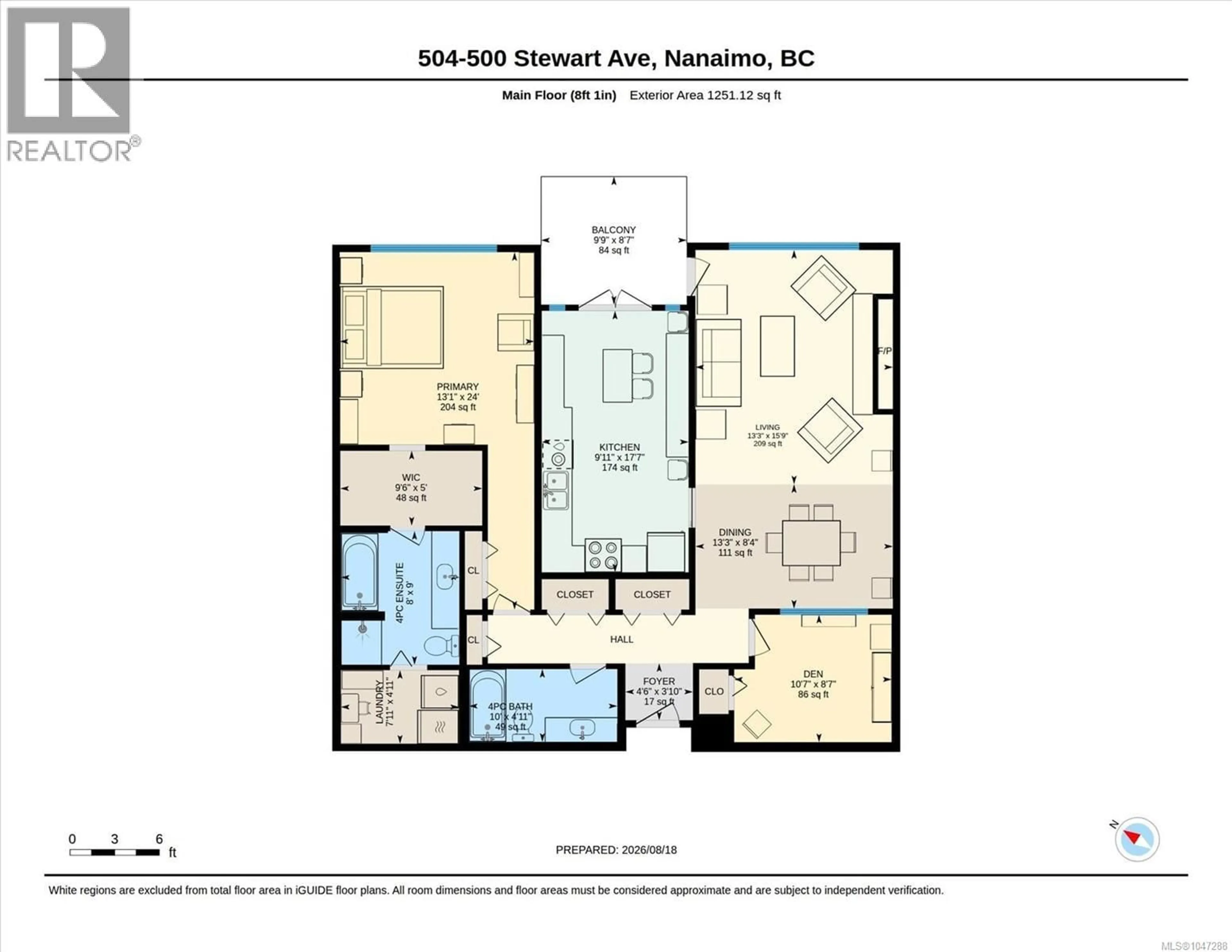Floor plan for 504 - 500 STEWART AVENUE, Nanaimo British Columbia V9T5T5
