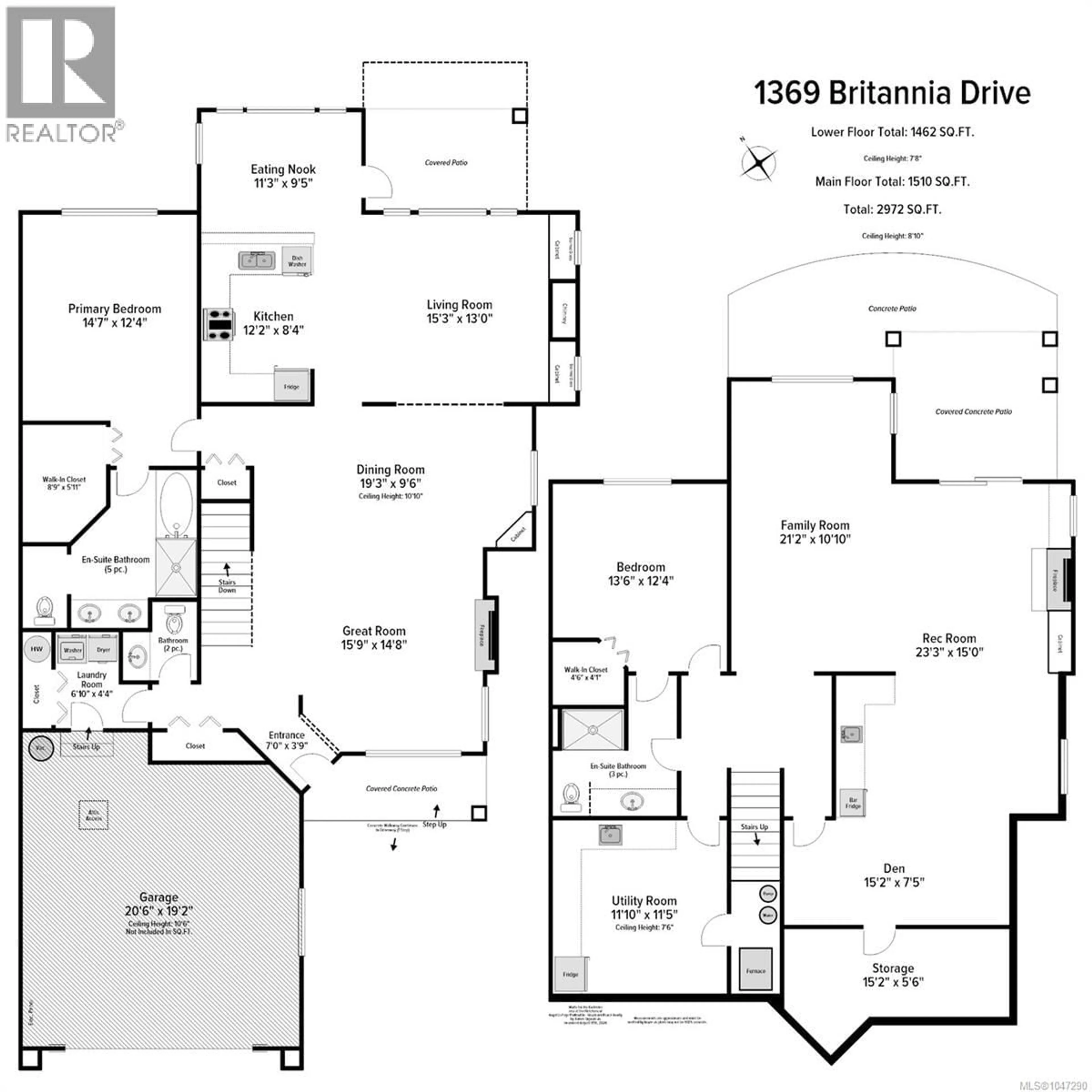 Floor plan for 1369 BRITANNIA DRIVE, Parksville British Columbia V9P2Y2