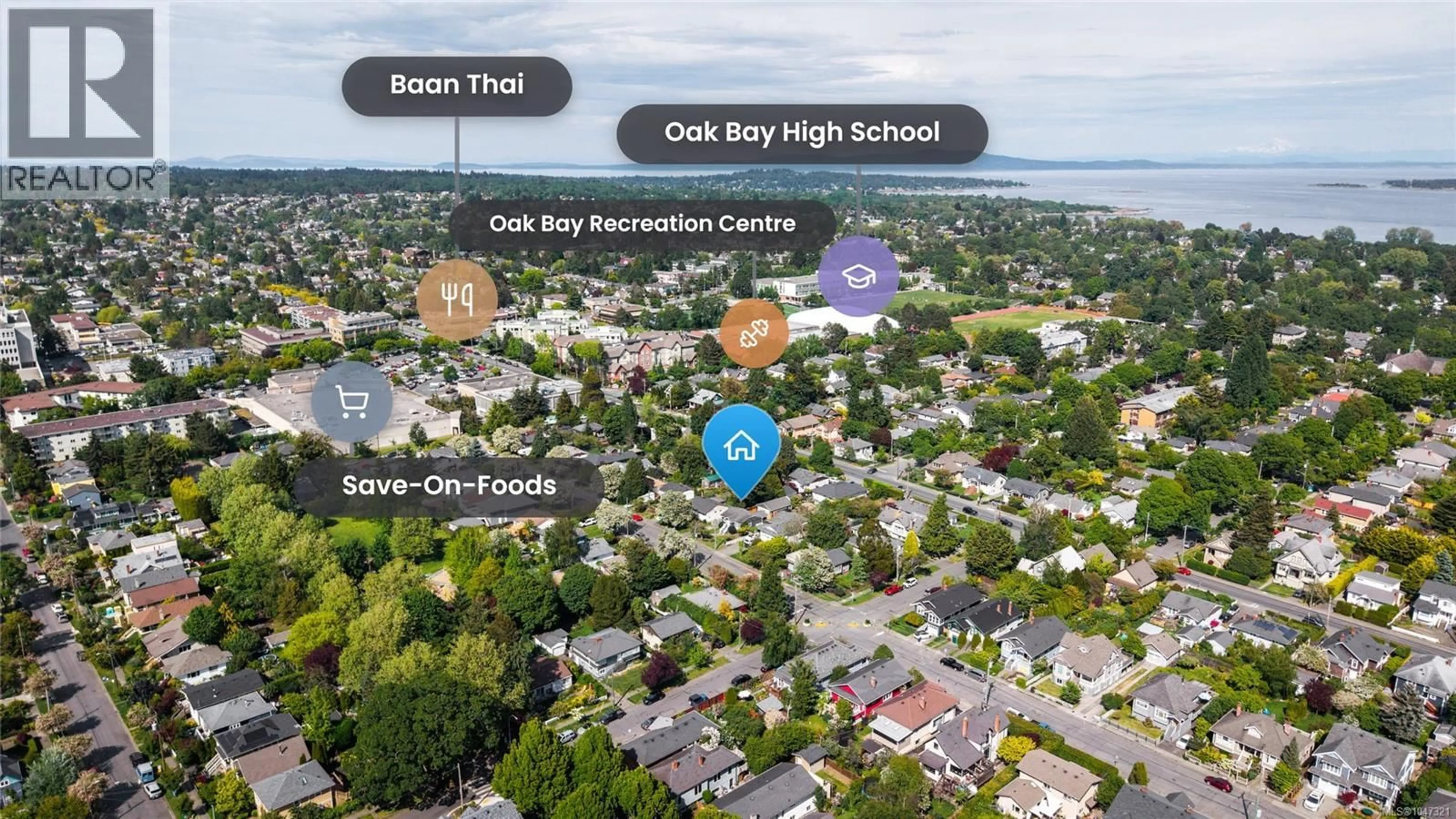 A pic from outside/outdoor area/front of a property/back of a property/a pic from drone, street for 1721 AMPHION STREET, Victoria British Columbia V8R4Z8