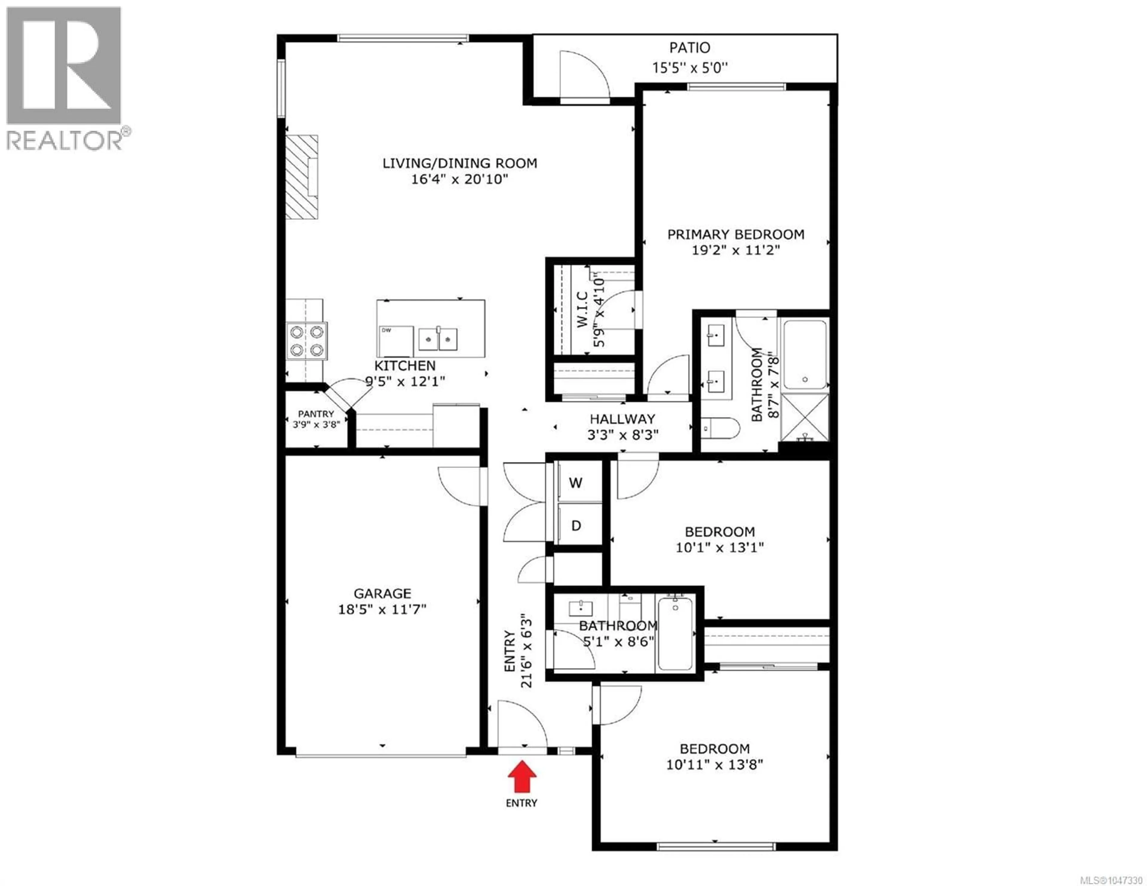 Floor plan for 104 - 5594 LINLEY VALLEY DRIVE, Nanaimo British Columbia V9T0K1