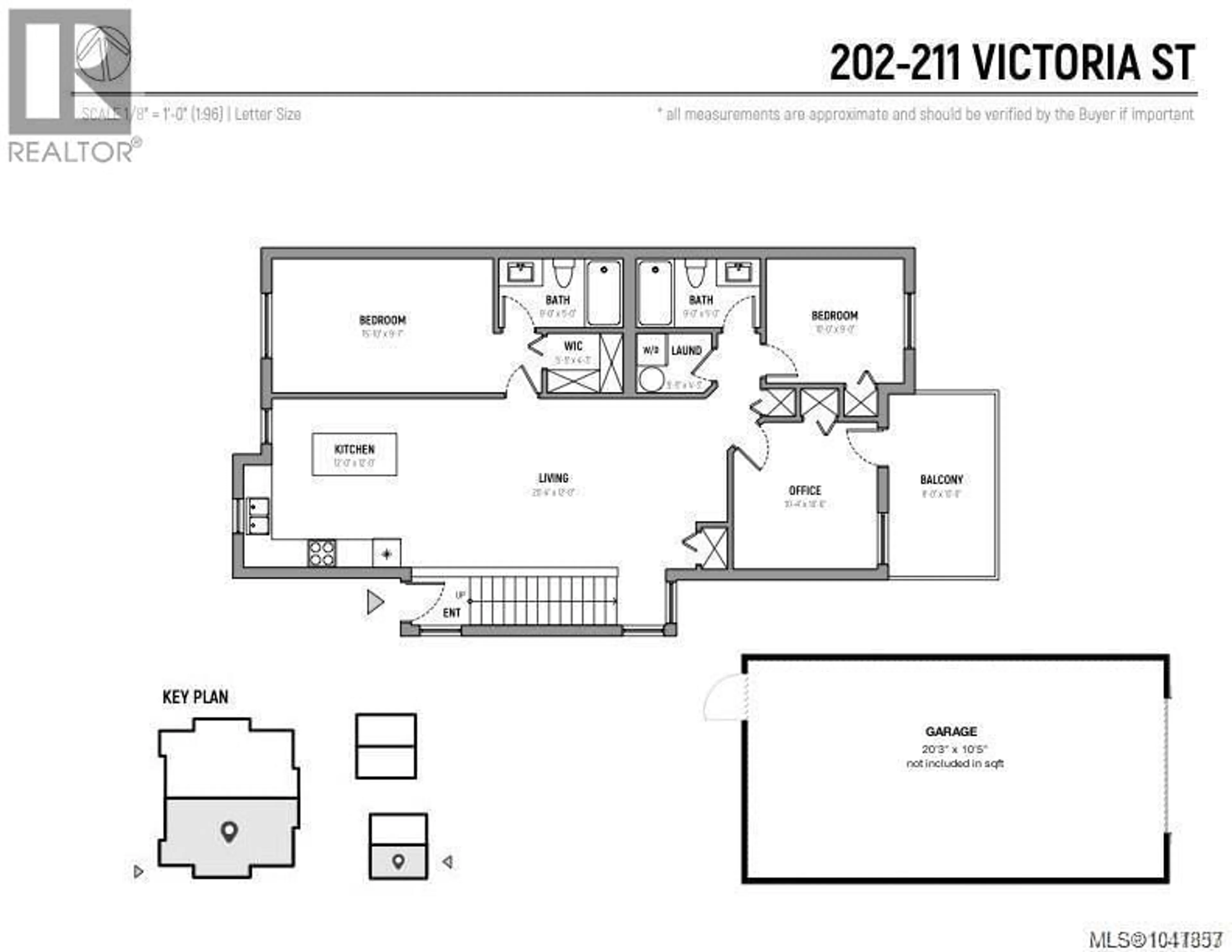 Floor plan for 202 - 211 VICTORIA ROAD, Nanaimo British Columbia V9R4P7