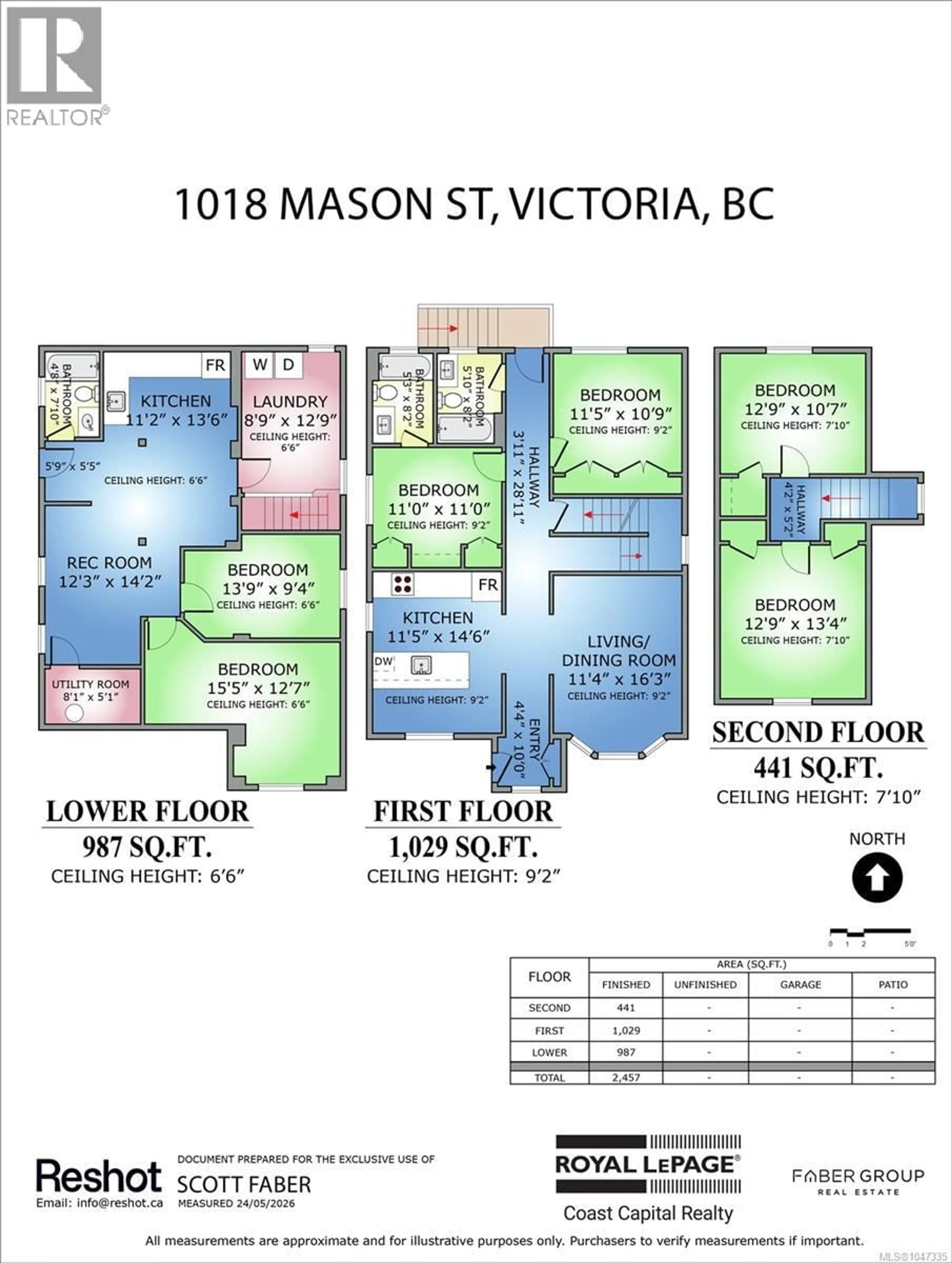 Floor plan for 1018 MASON STREET, Victoria British Columbia V8T1A3