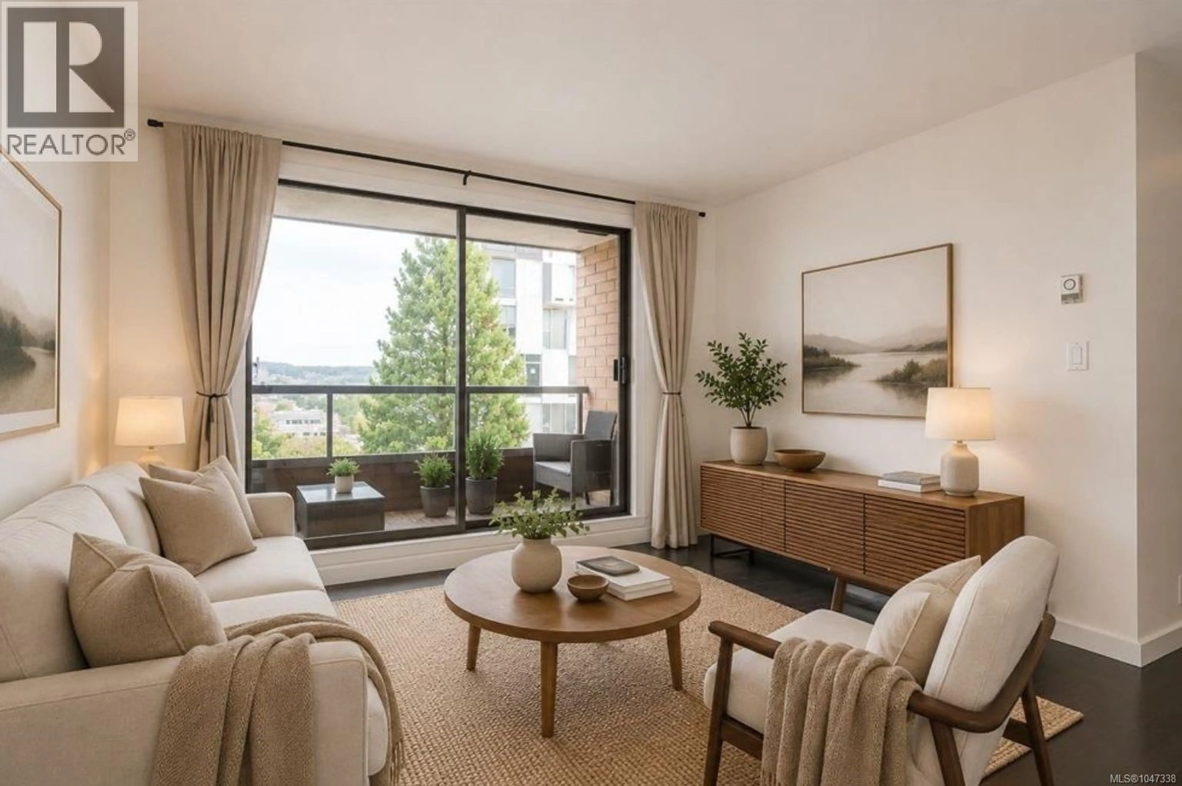 Living room with furniture, unknown for 1005 - 1630 QUADRA STREET, Victoria British Columbia V8W3J5