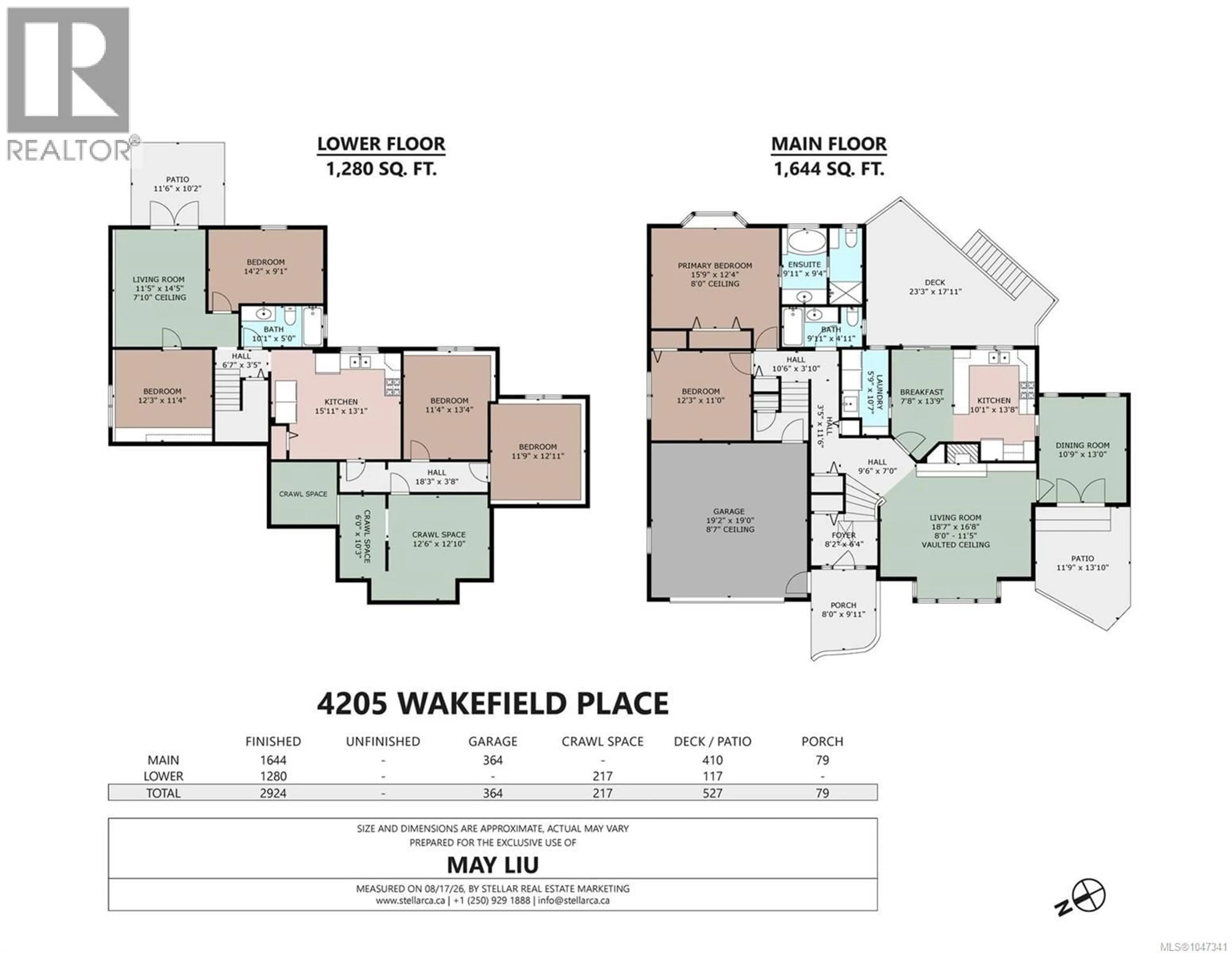 Floor plan for 4205 WAKEFIELD PLACE, Saanich British Columbia V8N6E6