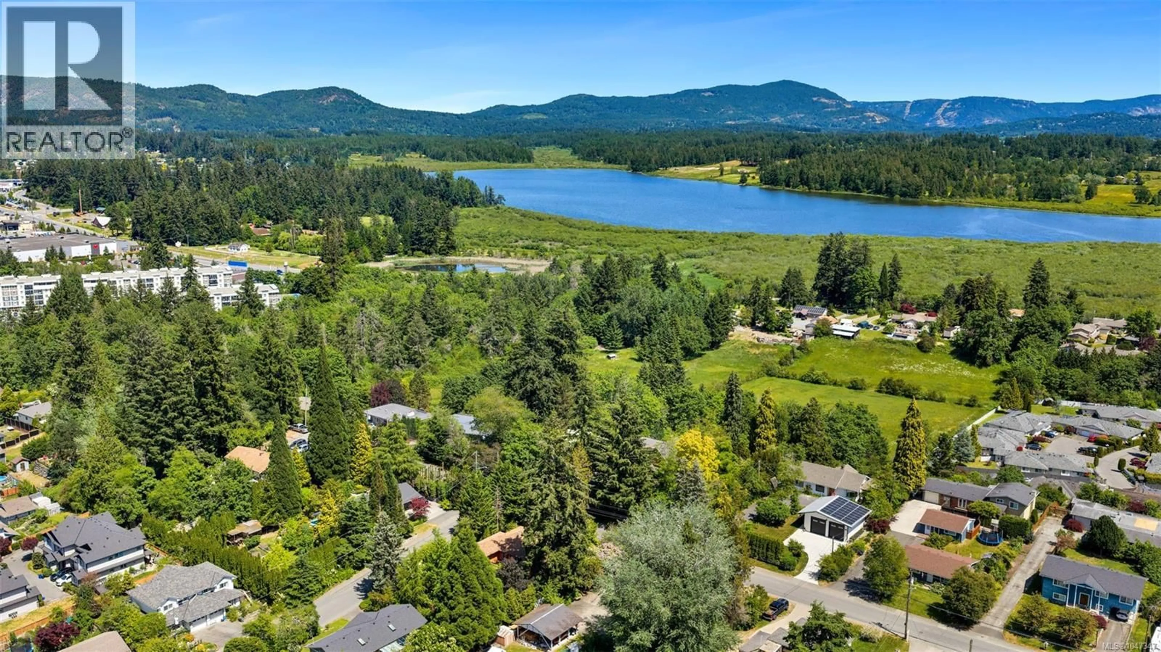 A pic from outside/outdoor area/front of a property/back of a property/a pic from drone, water/lake/river/ocean view for 6182 GRIEVE ROAD, Duncan British Columbia V9L2H1