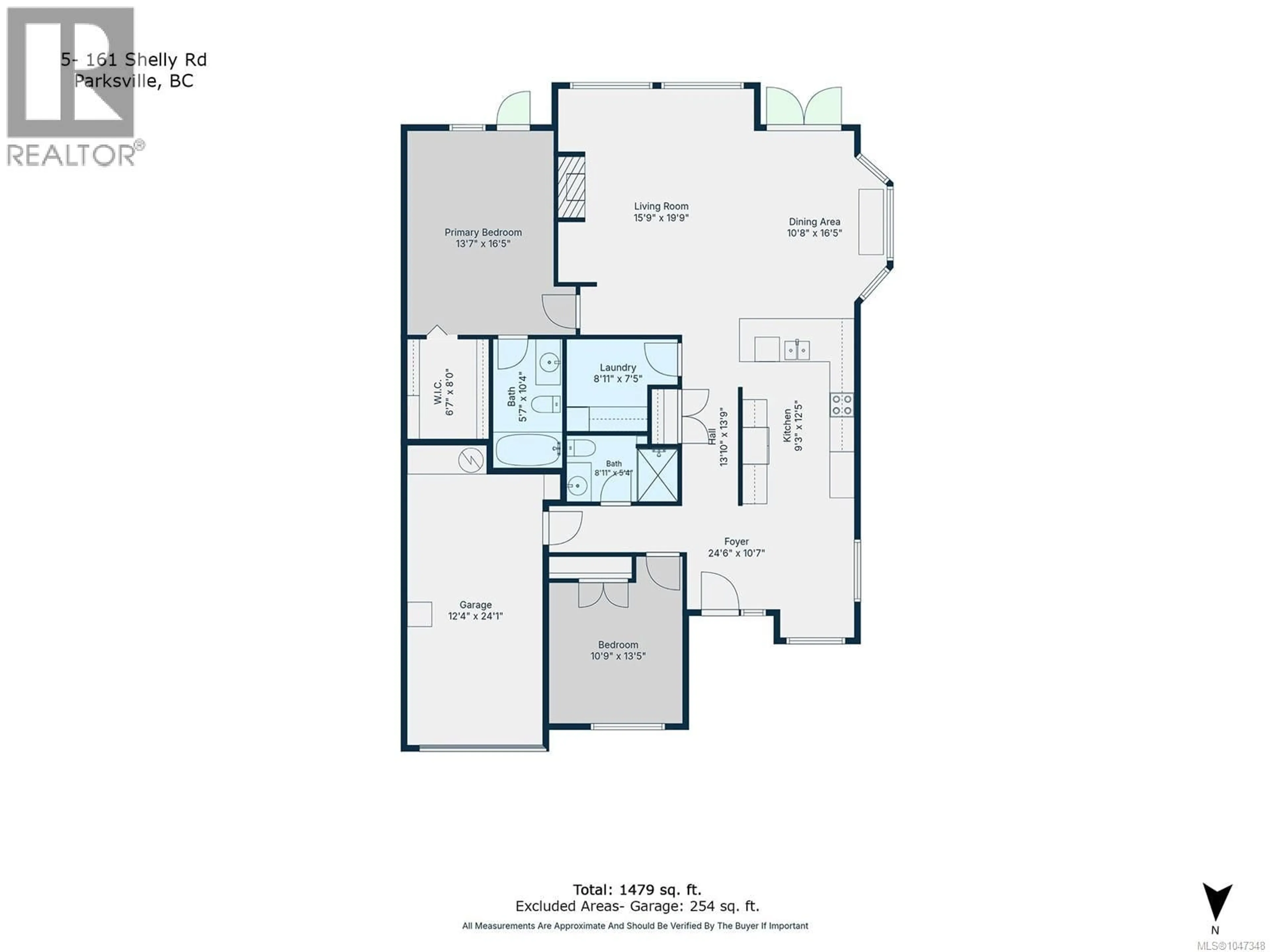 Floor plan for 5 - 161 SHELLY ROAD, Parksville British Columbia V9P2H8