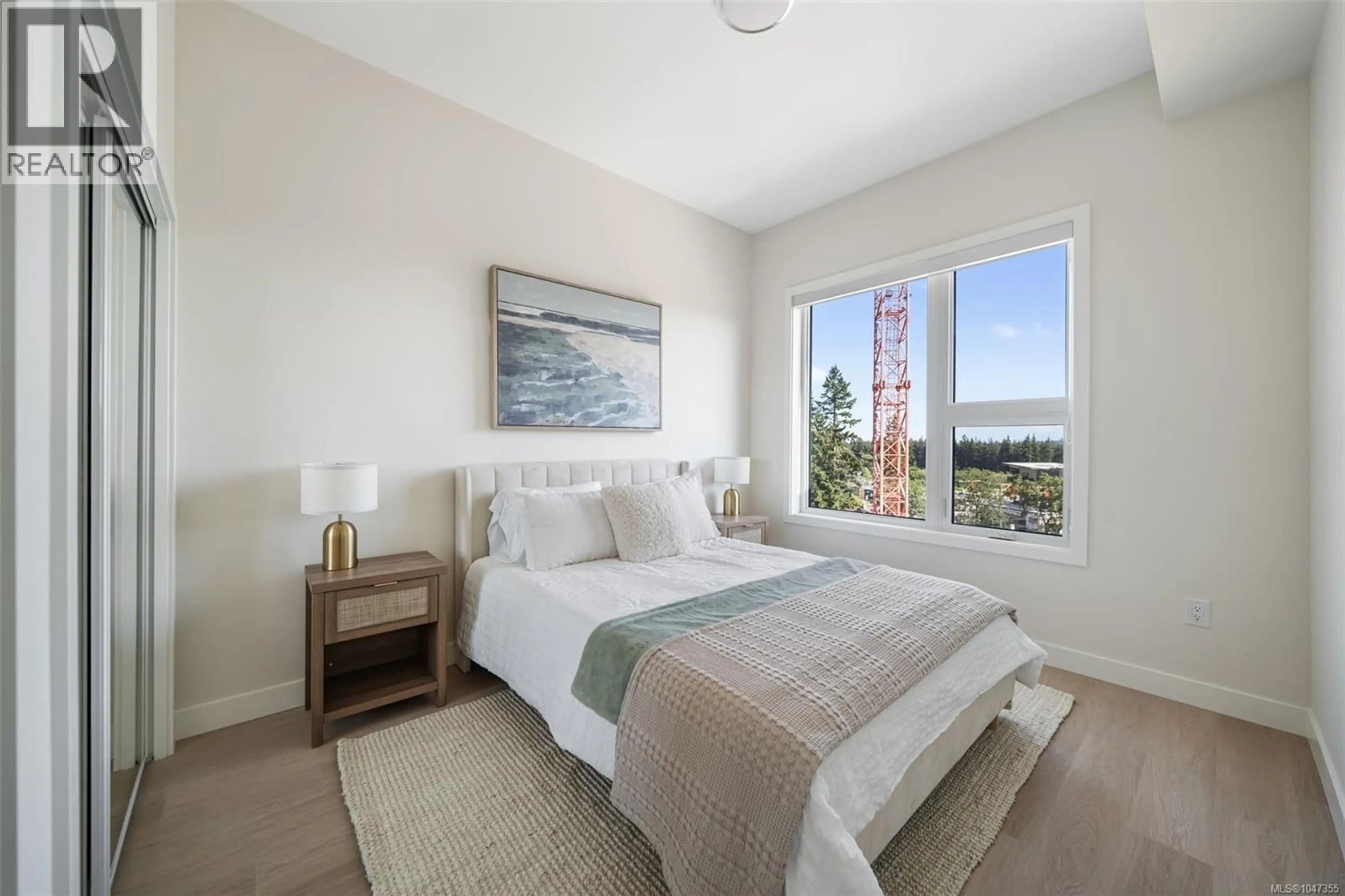 Bedroom with bed, unknown for 406 - 777 STATION AVENUE, Langford British Columbia V9B7K5
