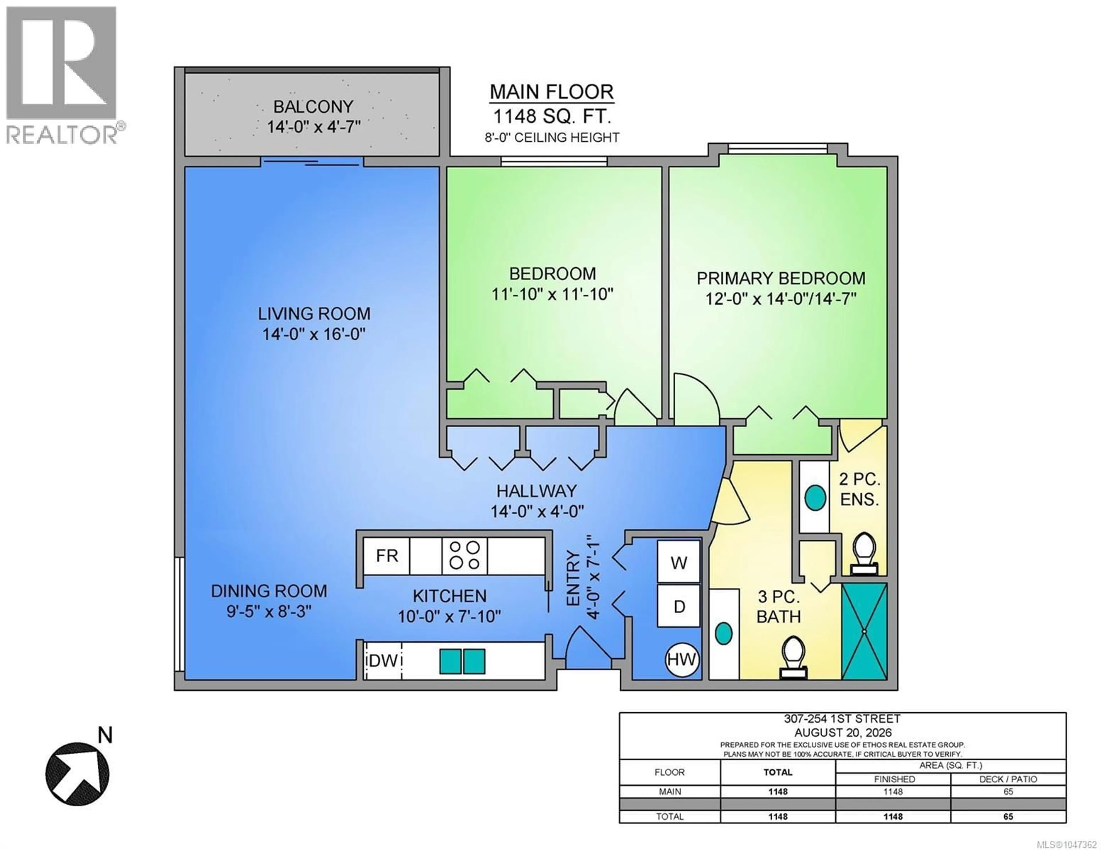 Floor plan for 307 - 254 FIRST STREET, Duncan British Columbia V9L1R2